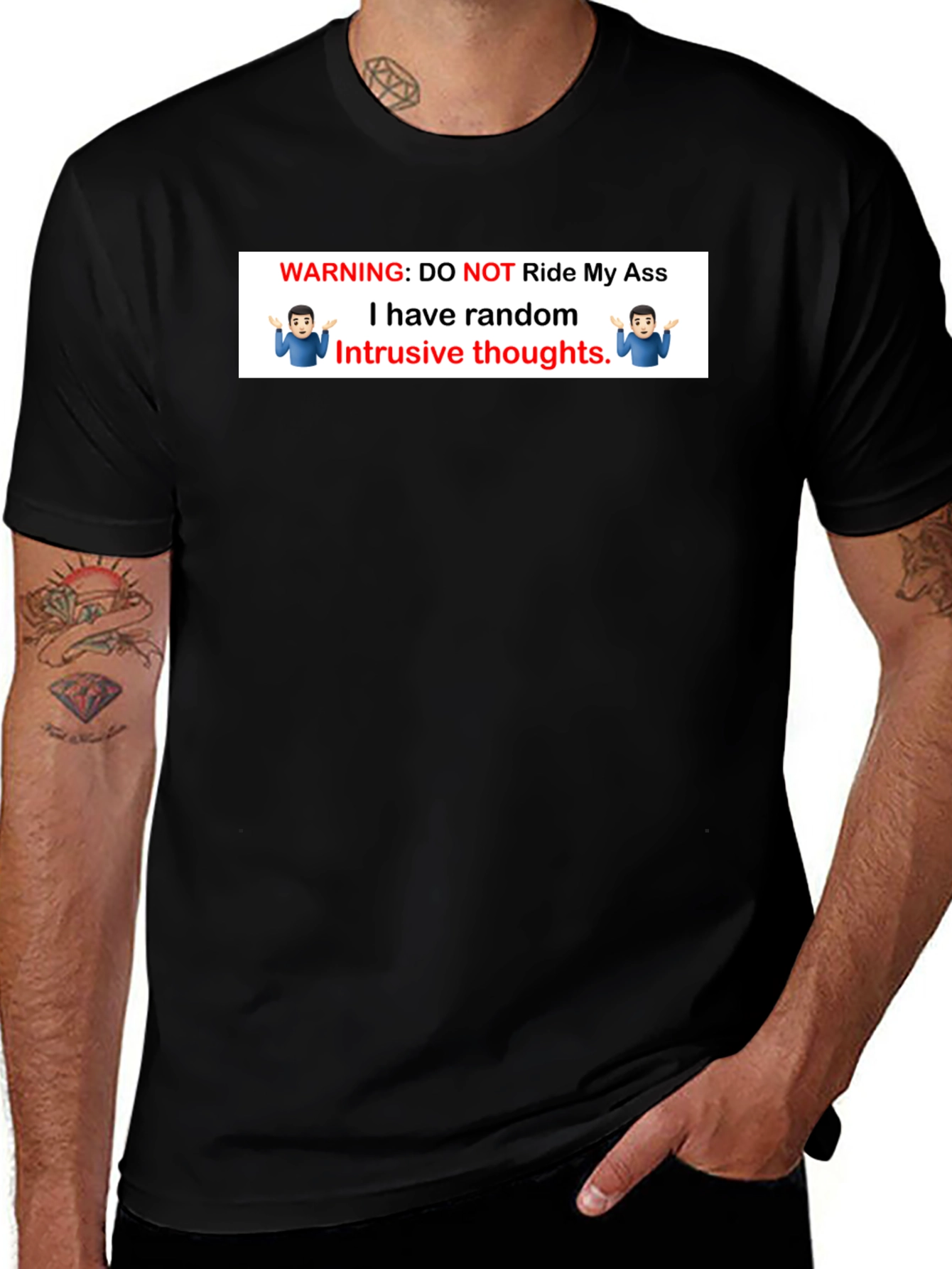 Variant 3 of Warning: Do Not Ride My Ass T-Shirt
