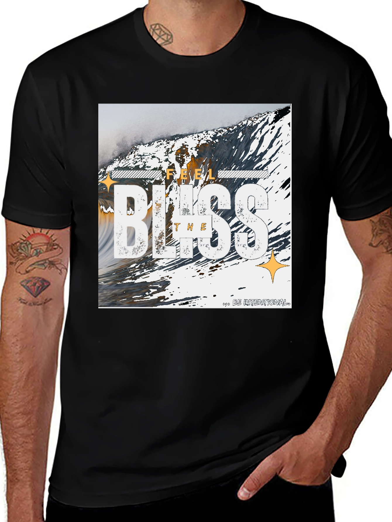 Variant 19 of Feel the Bliss Graphic Print T-Shirt