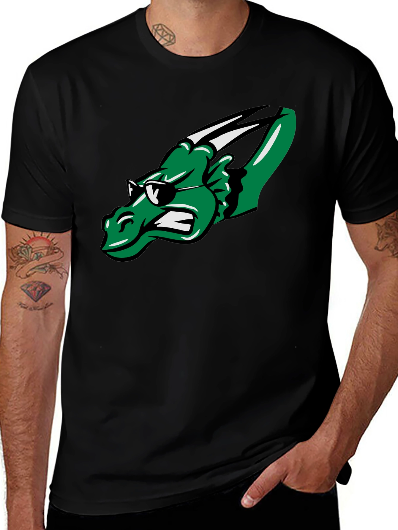 Variant 19 of Cool Green Dragon T-Shirt