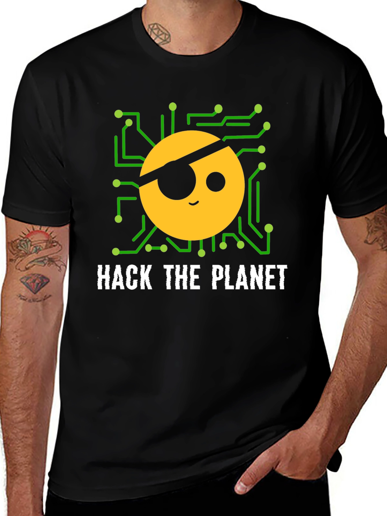Variant 7 of Hack The Planet T-Shirt - Tech Pirate