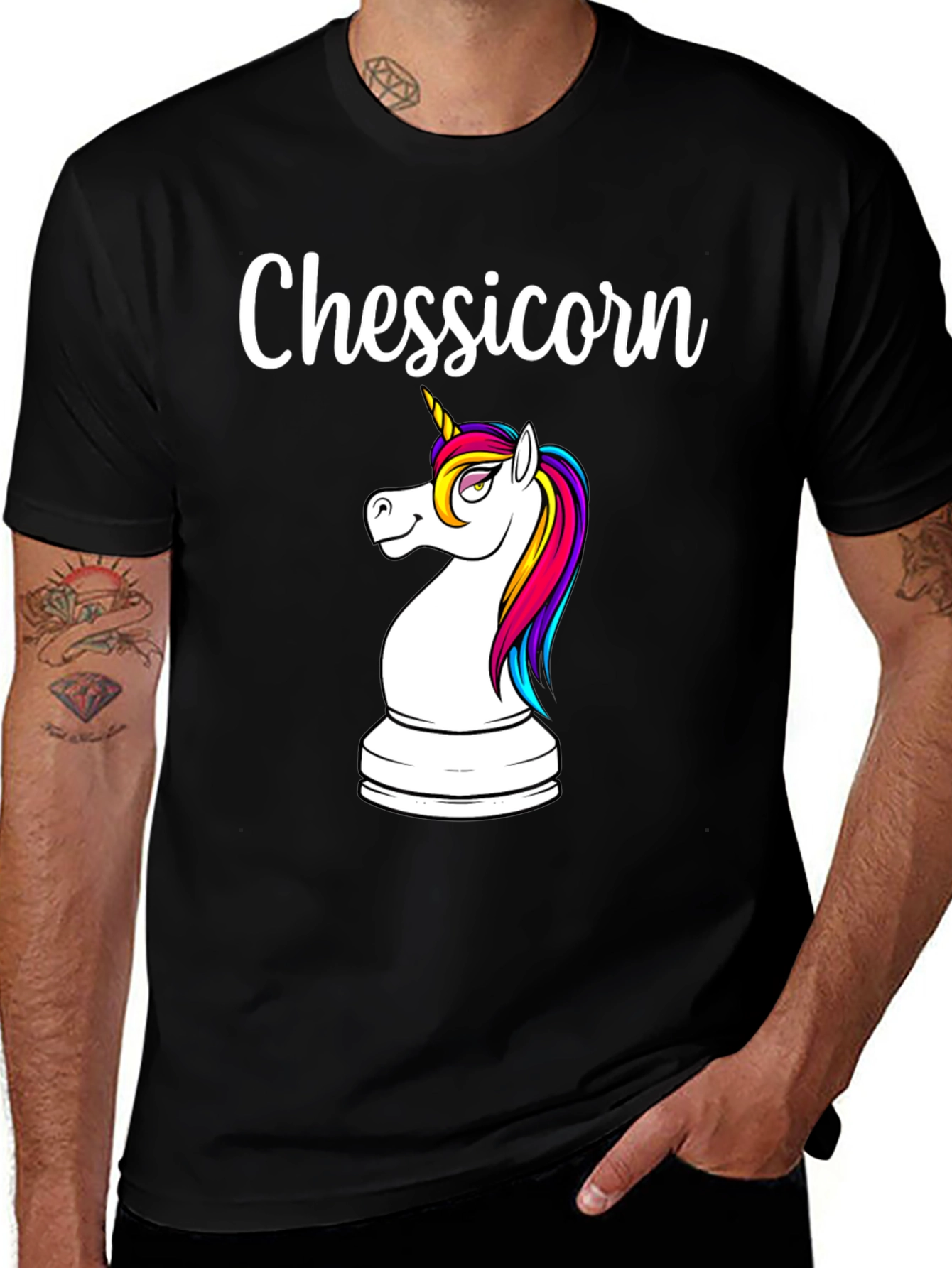 Chessicorn T-Shirt - Chess Unicorn Knight Tee