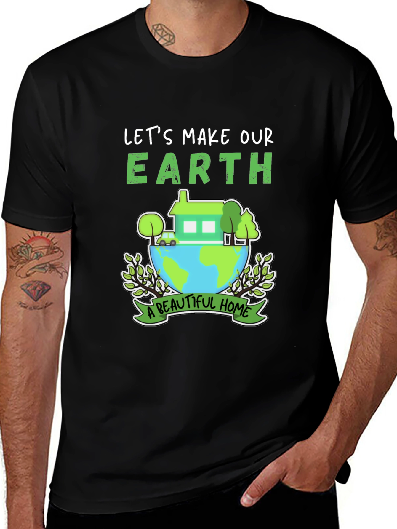 Eco-Friendly Earth Day Graphic T-Shirt