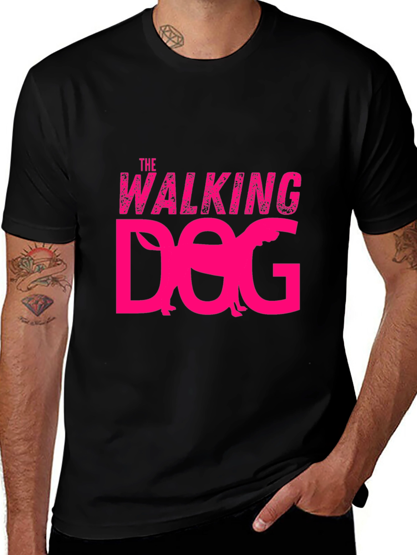 Variant 16 of The Walking Dog Graphic T-Shirt - Black