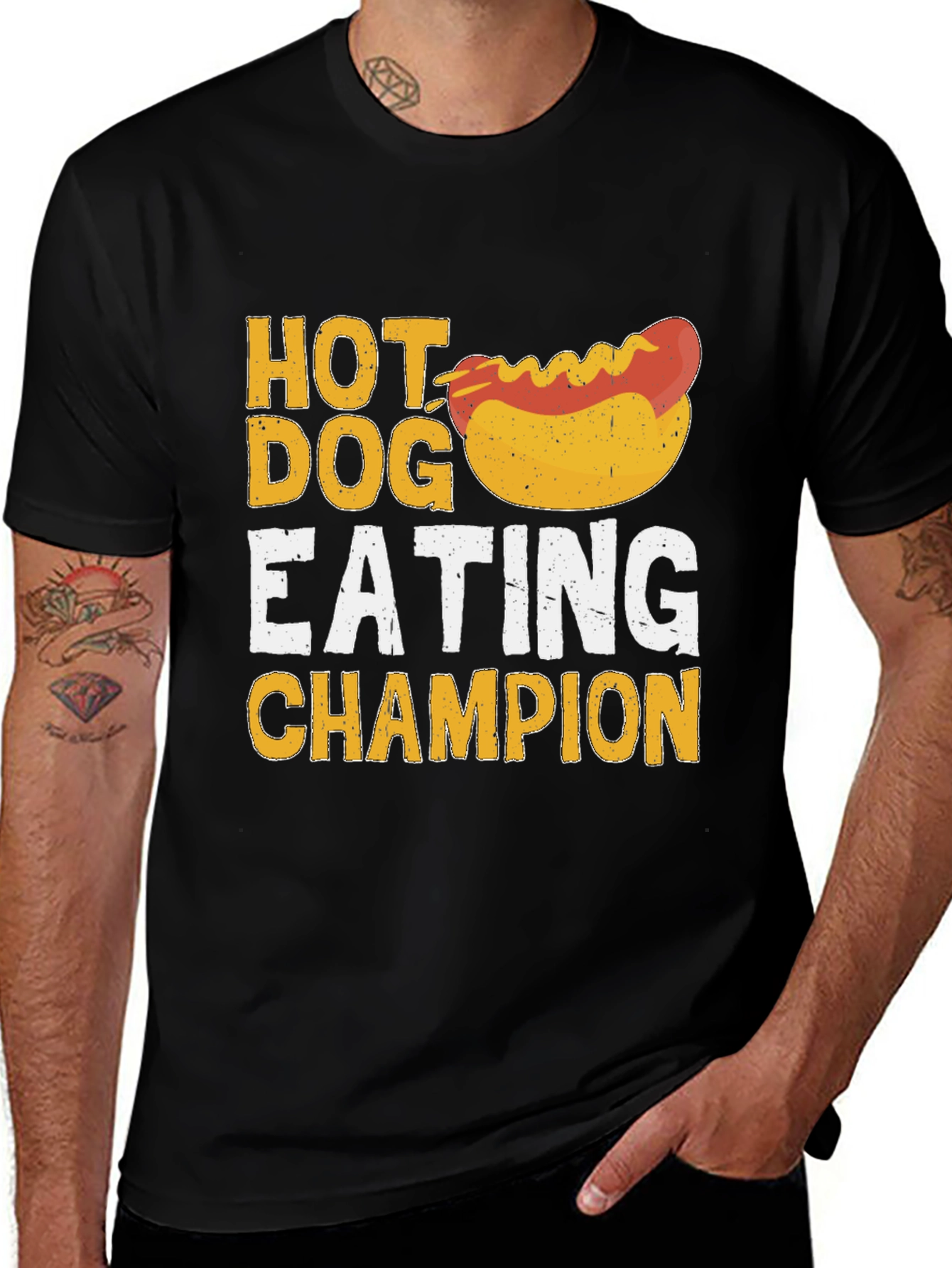 Variant 5 of Hot Dog Eating Champion Graphic T-Shirt