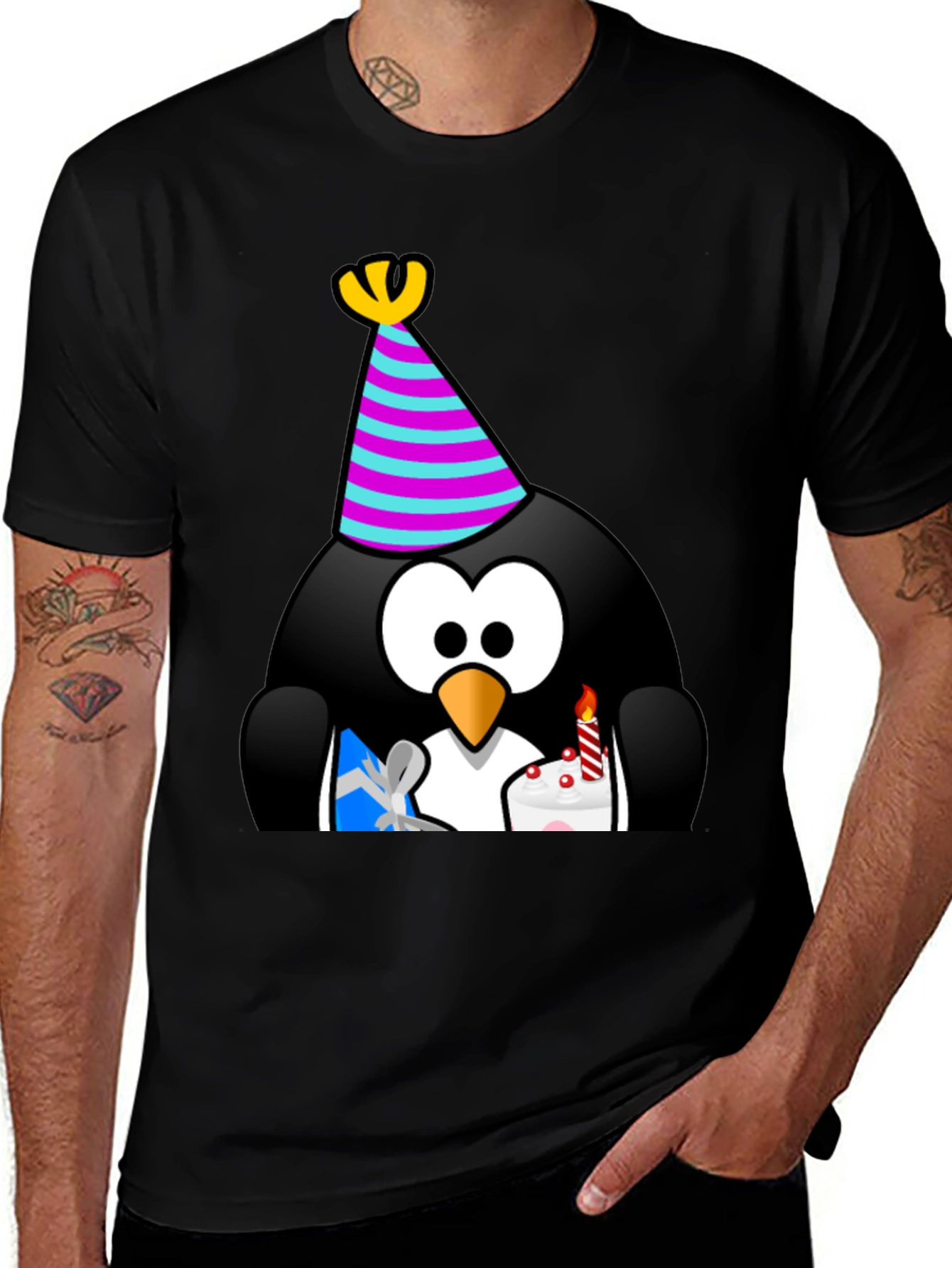 Variant 13 of Birthday Penguin T-Shirt