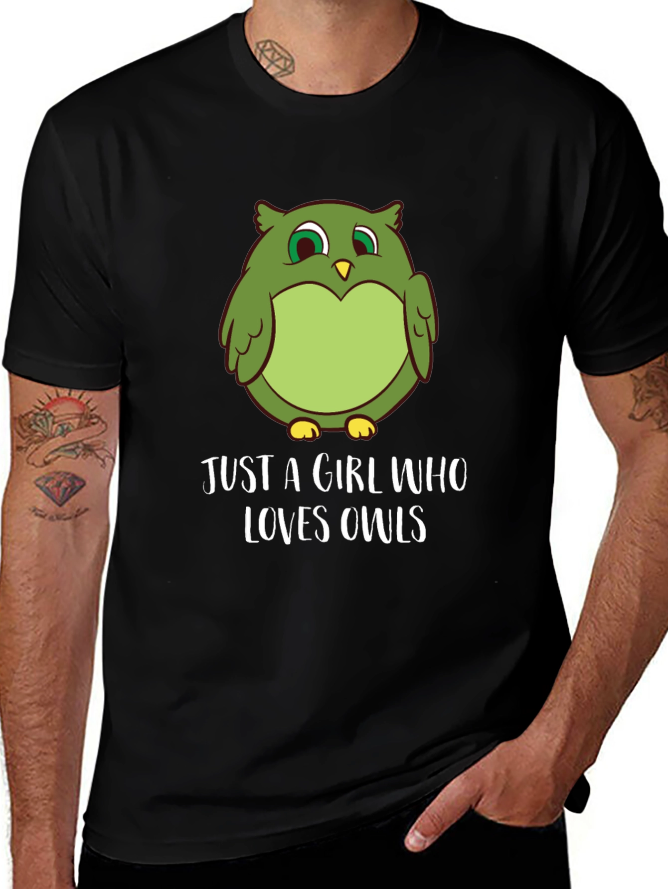 Variant 5 of Just A Girl Who Loves Owls T-Shirt