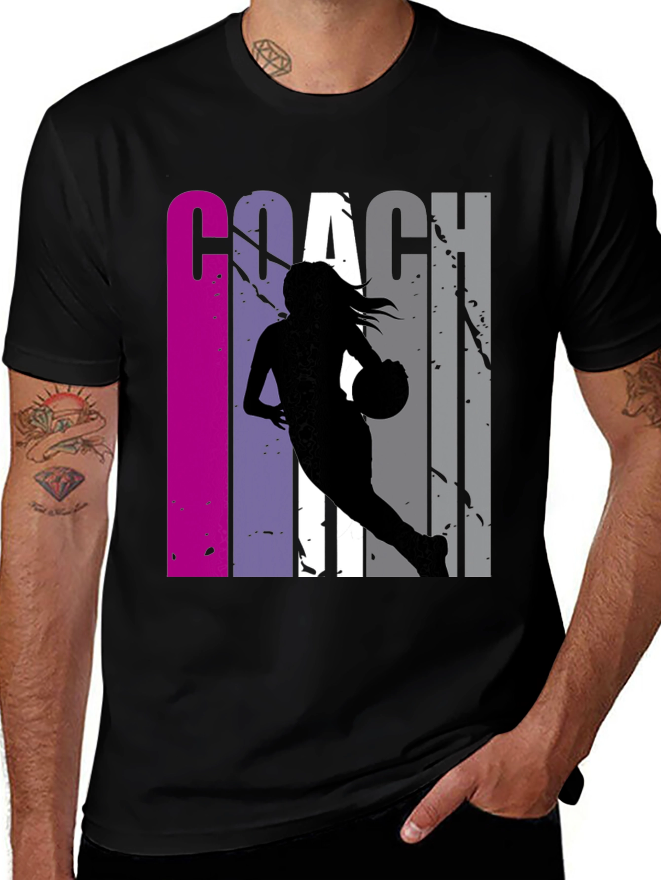 Basketball Coach Graphic Tee - Stylish Sports Apparel