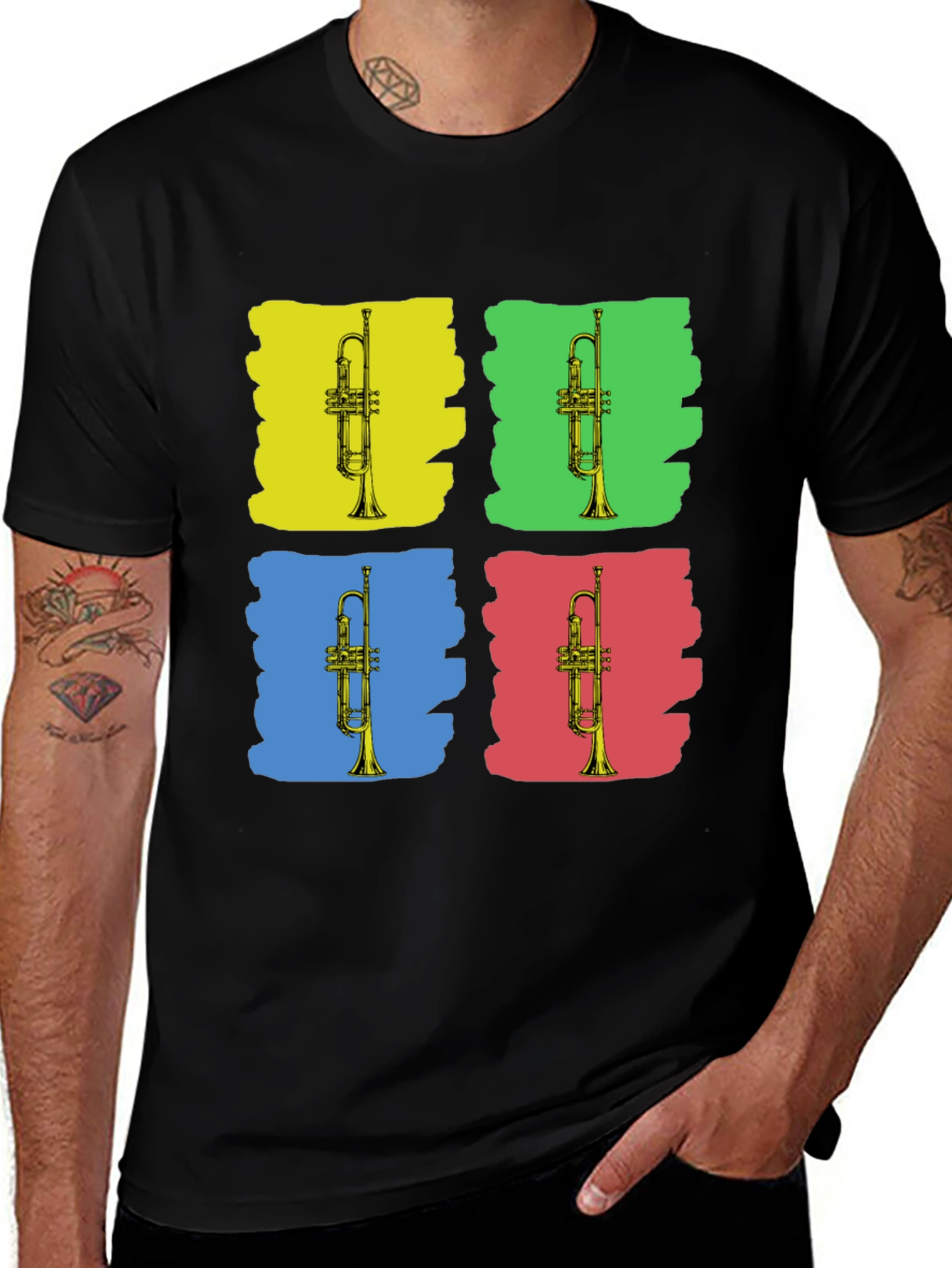 Variant 2 of Musical Trumpet Pop Art T-Shirt