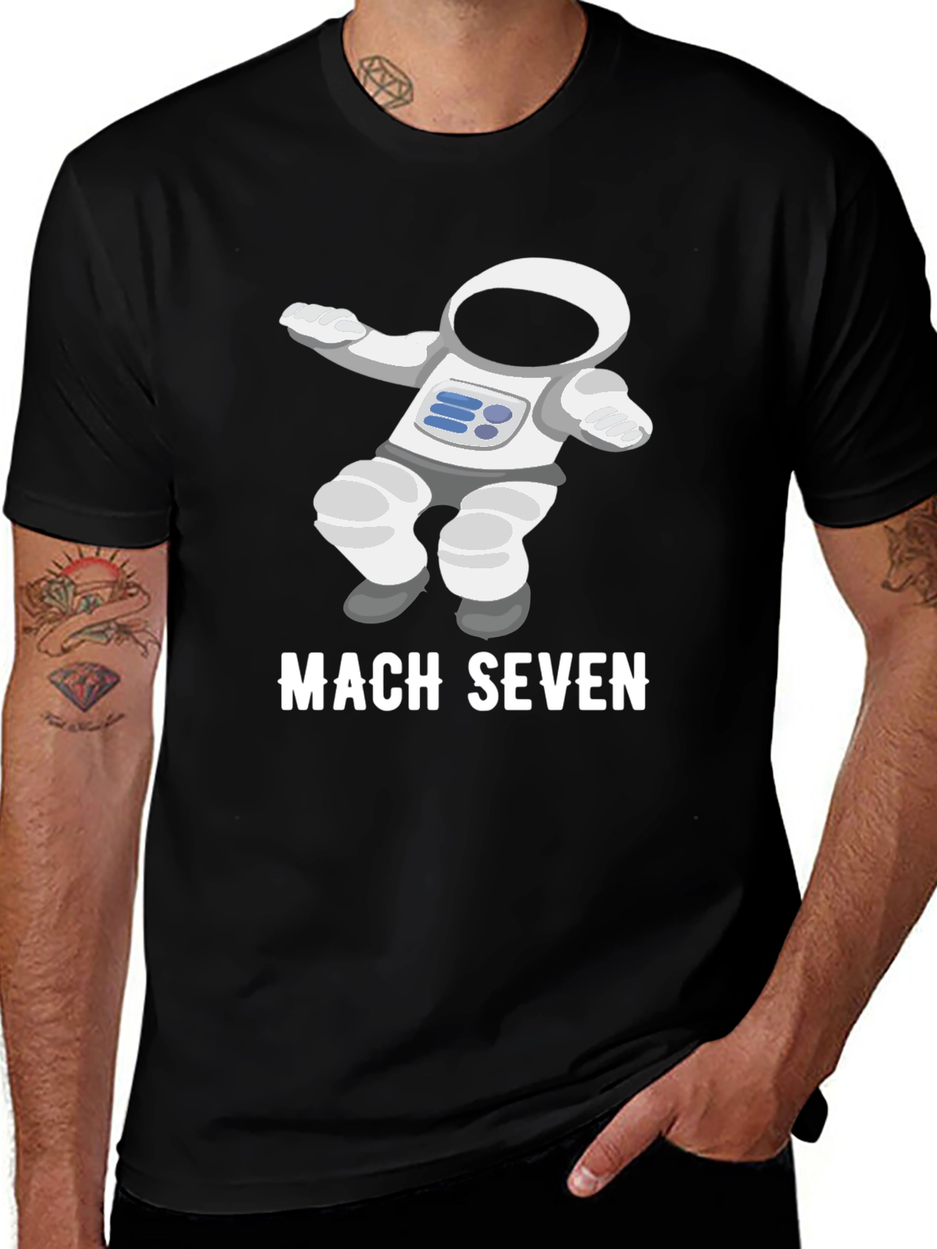 Variant 27 of Mach Seven Astronaut Graphic T-Shirt