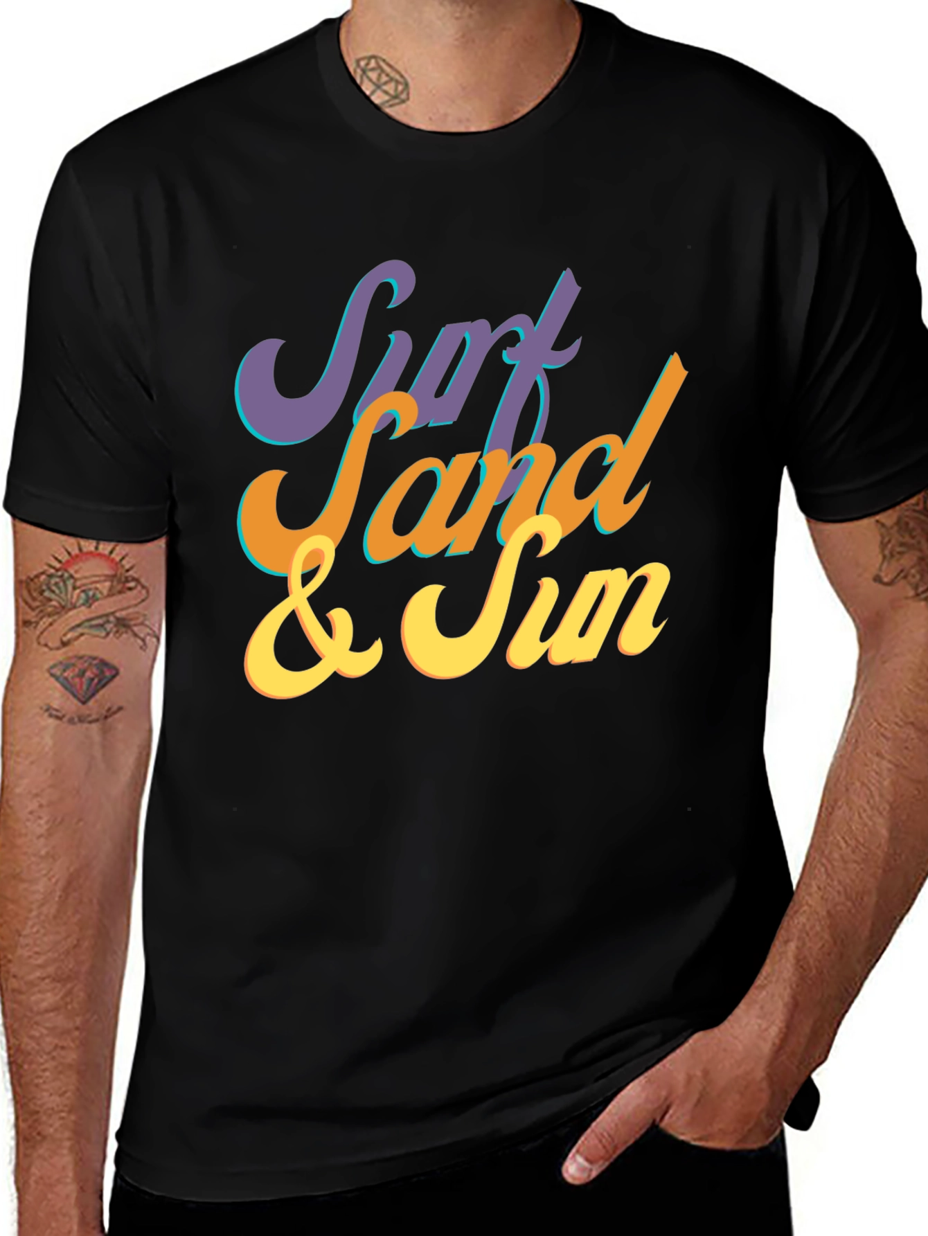 Variant 24 of Surf Sand & Sun Black T-Shirt