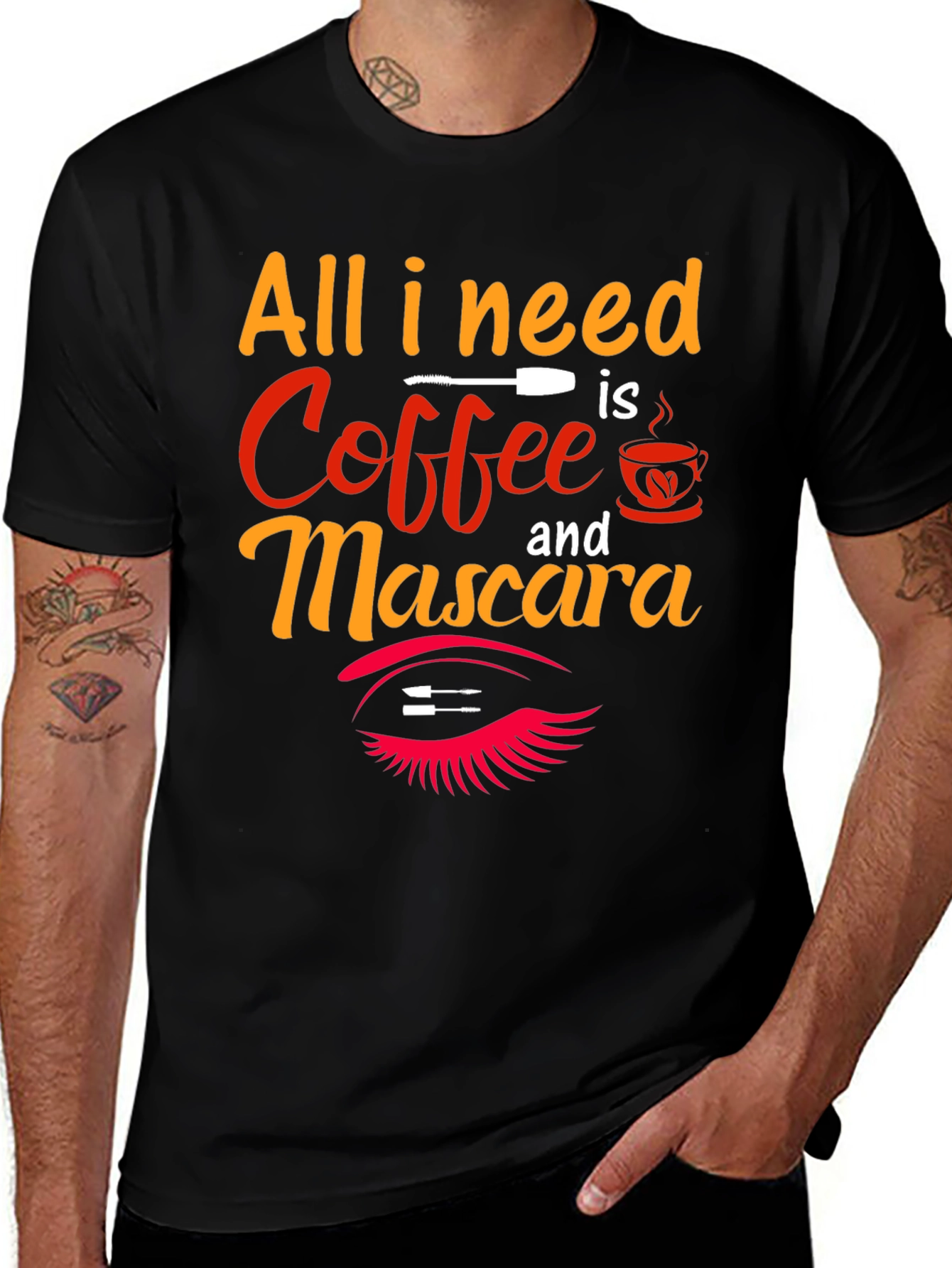 Variant 21 of Coffee & Mascara Graphic T-Shirt