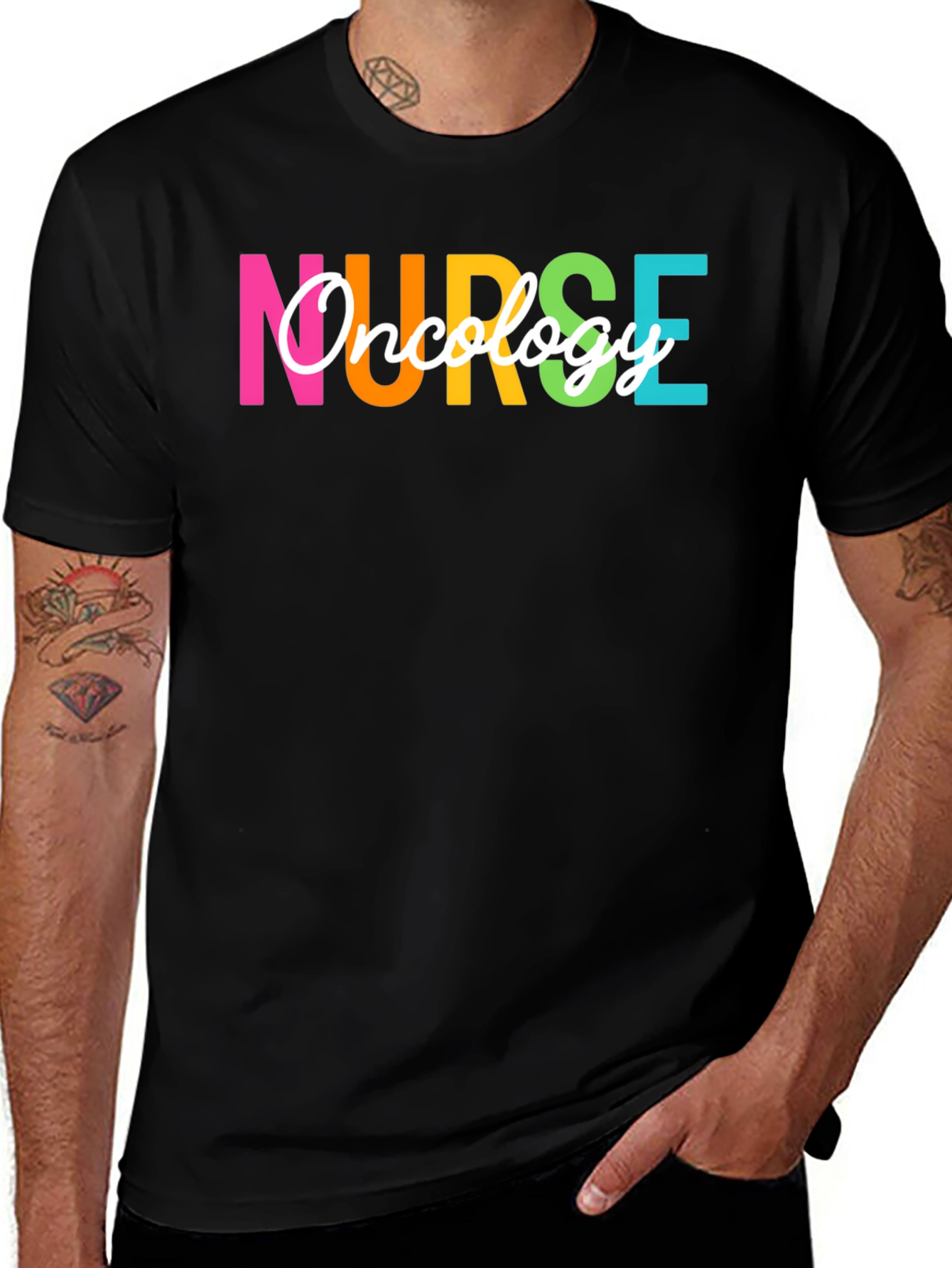 Variant 15 of Oncology Nurse T-Shirt: Colorful & Comfy!