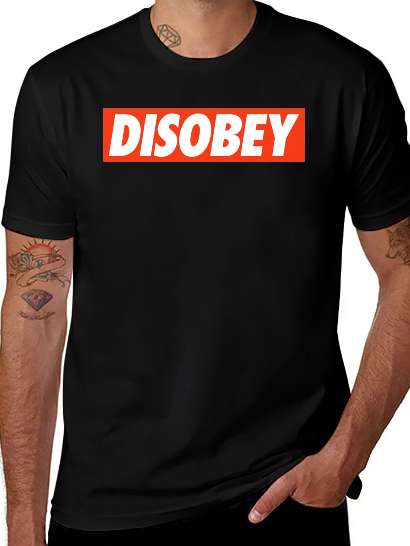 Disobey Graphic T-Shirt - Bold Statement Tee