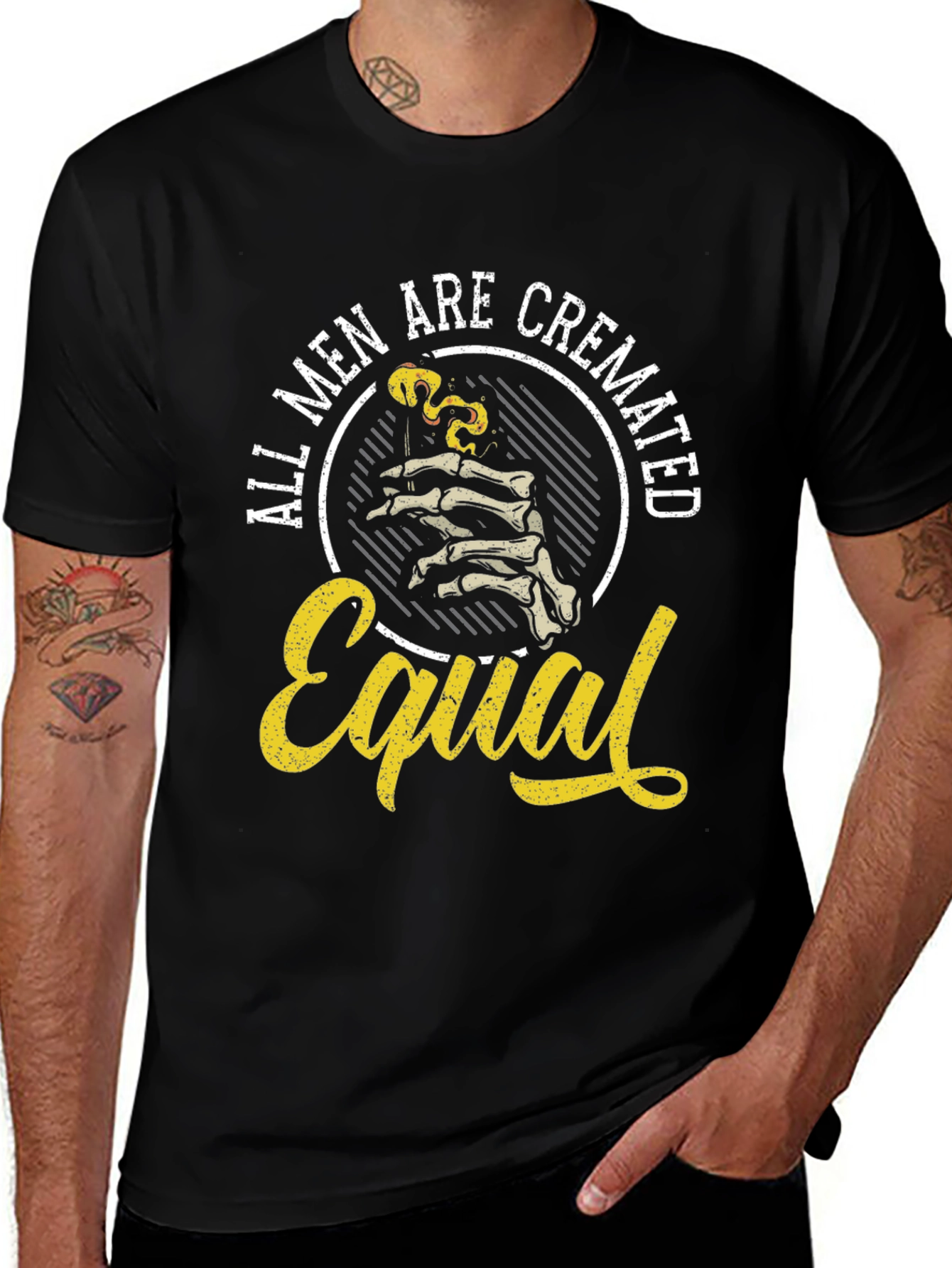 Variant 22 of All Men Are Cremated Equal Graphic T-Shirt