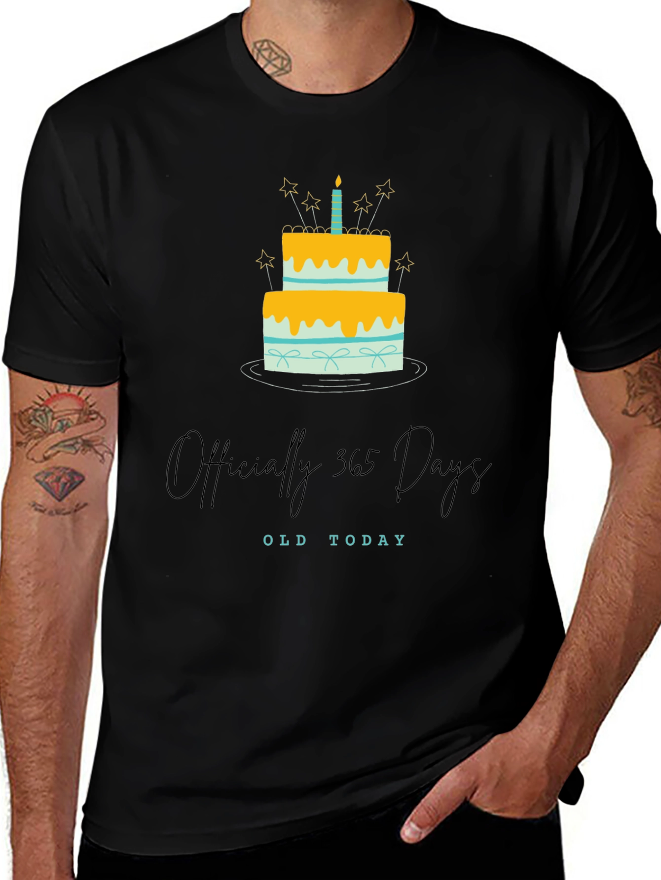 Officially 365 Days Old Birthday T-Shirt