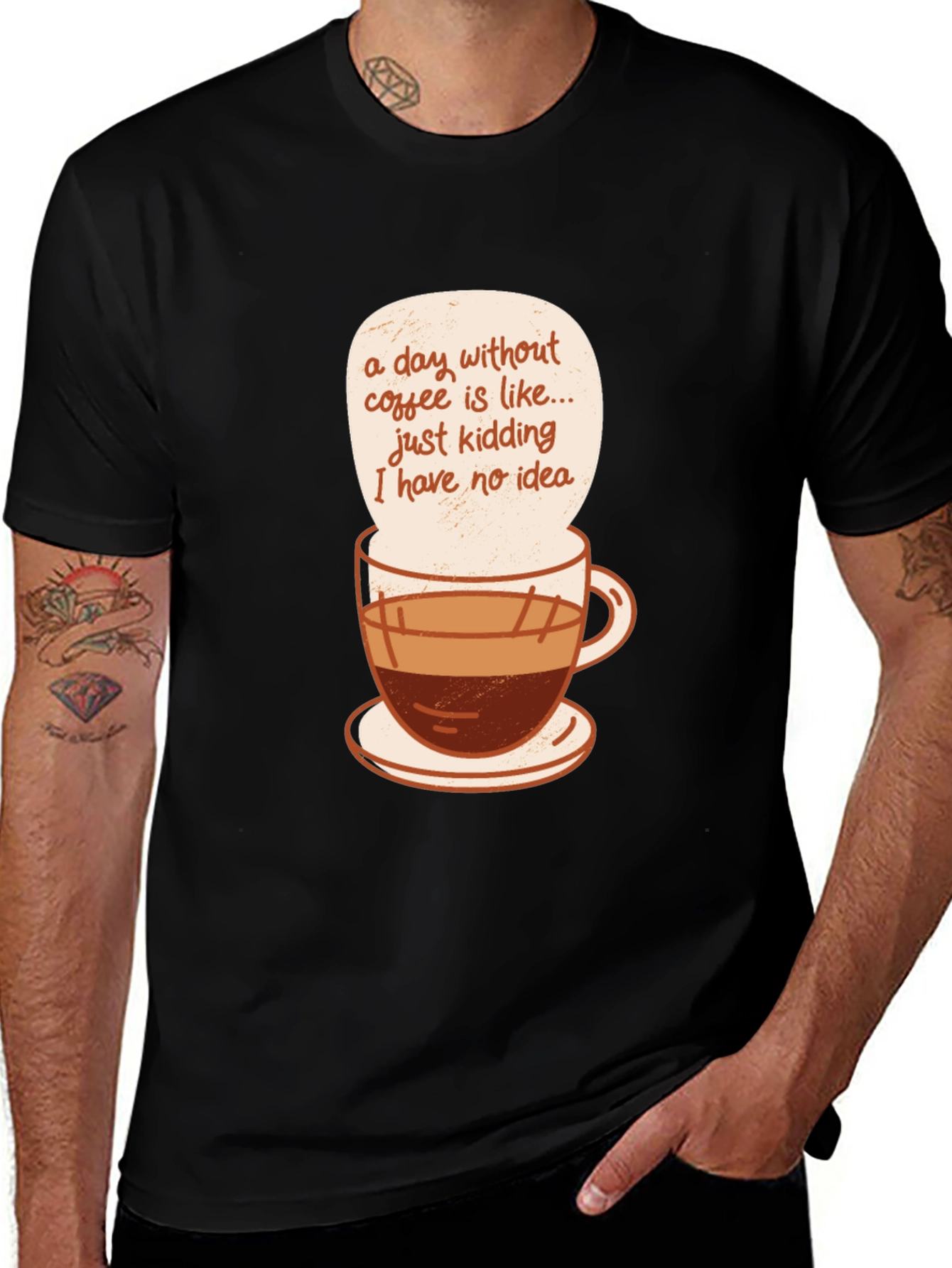 Variant 5 of Coffee Lover's Graphic Tee - Funny Statement T-Shirt