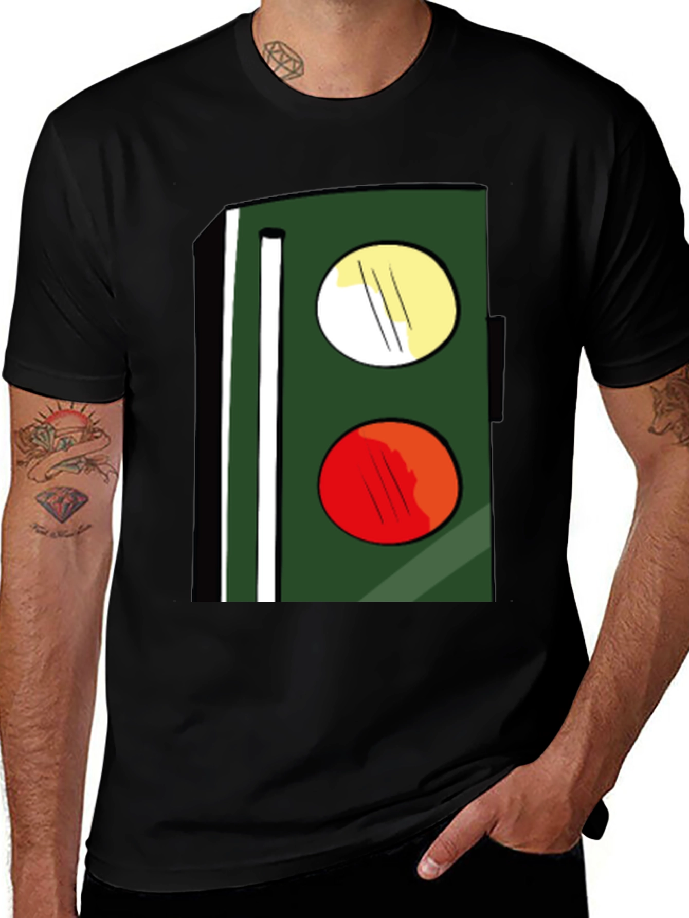 Variant 3 of Novelty Traffic Light Graphic Tee