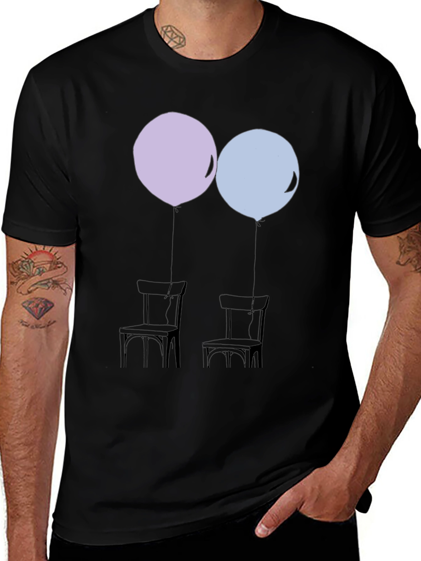 Variant 20 of Balloon & Chair Graphic Tee
