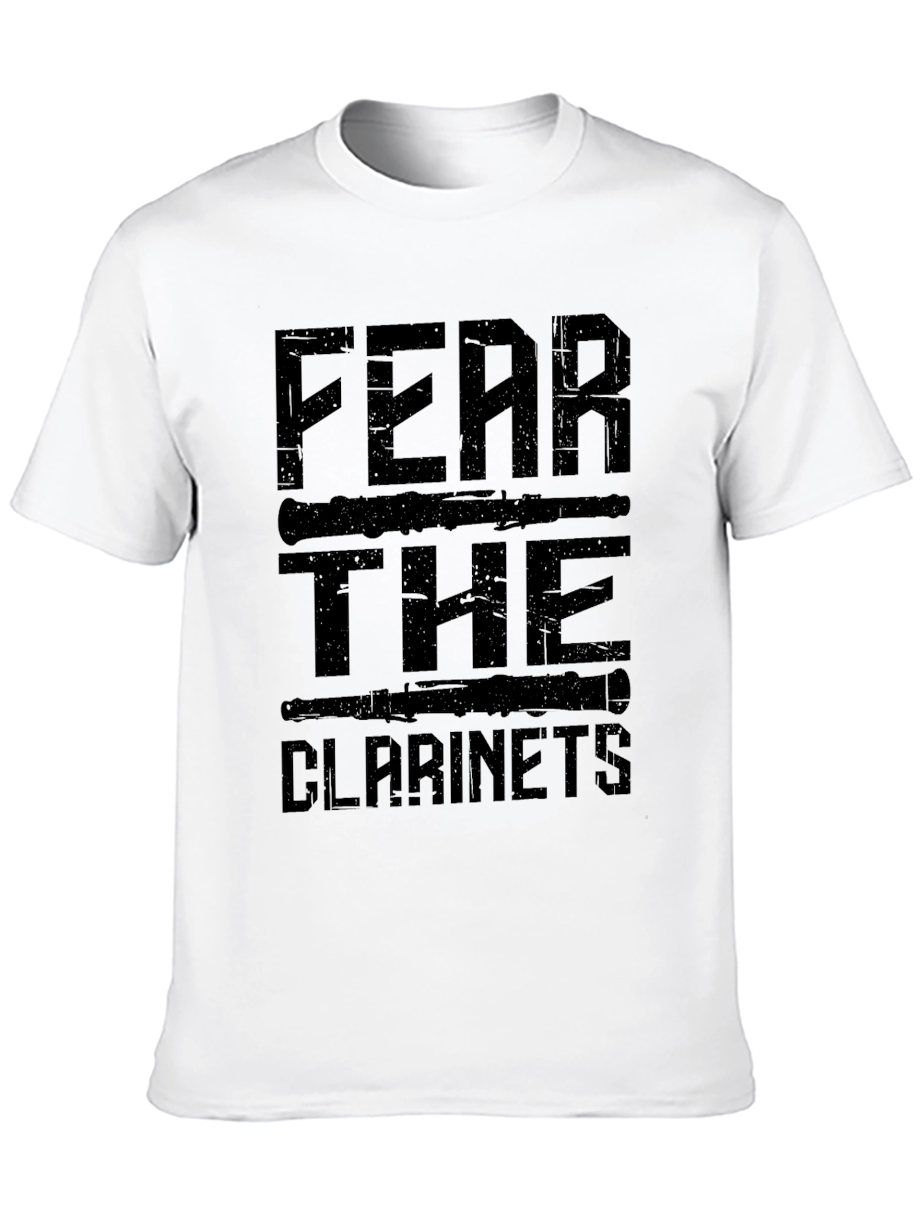 Black Fear The Clarinets Graphic T-Shirt - Musician Apparel view 10