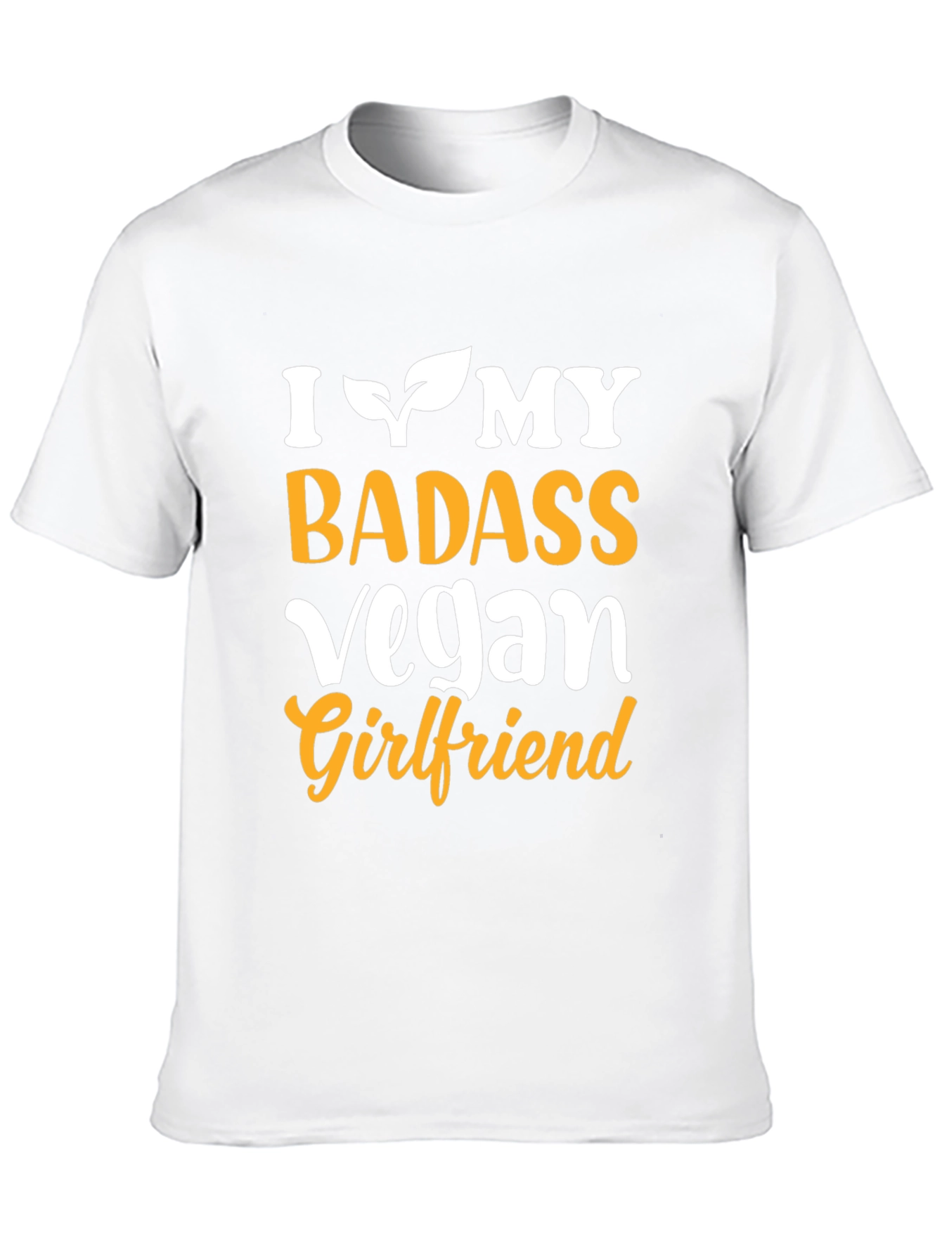 Black I Heart My Badass Vegan Girlfriend Graphic Tee view 10
