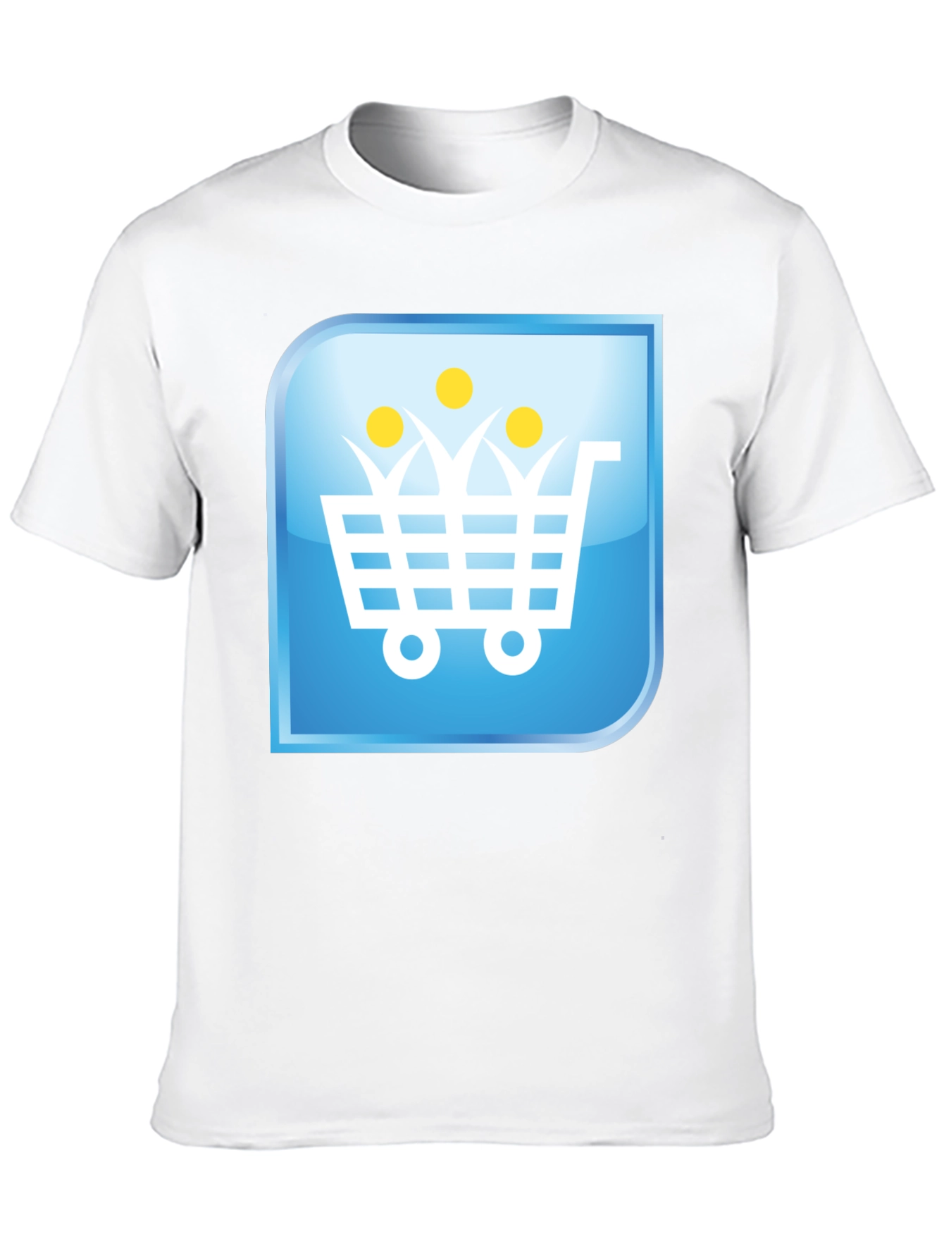 Black Shopping Cart People Black T-Shirt view 10