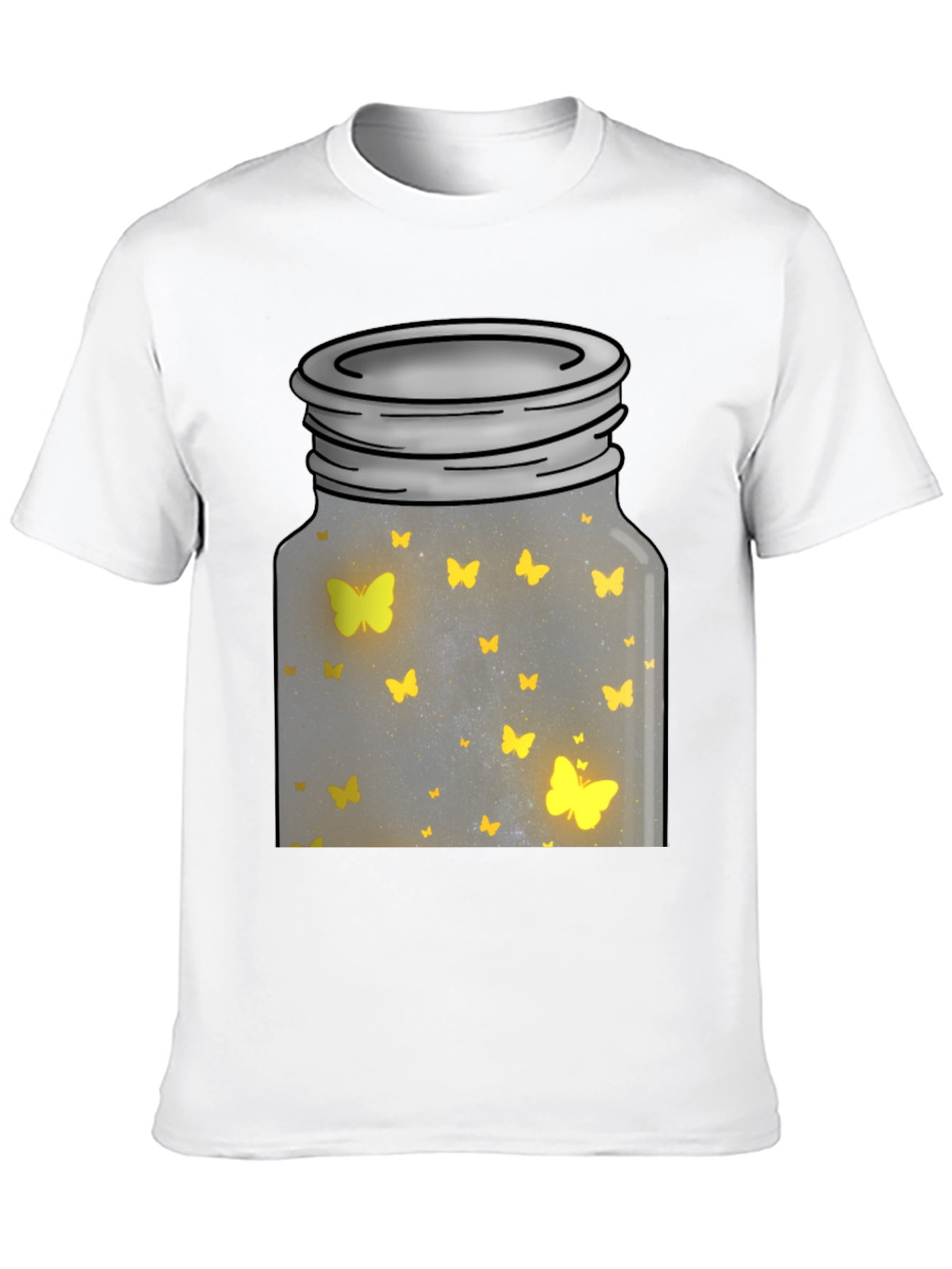Black Butterfly Jar Graphic Tee view 10