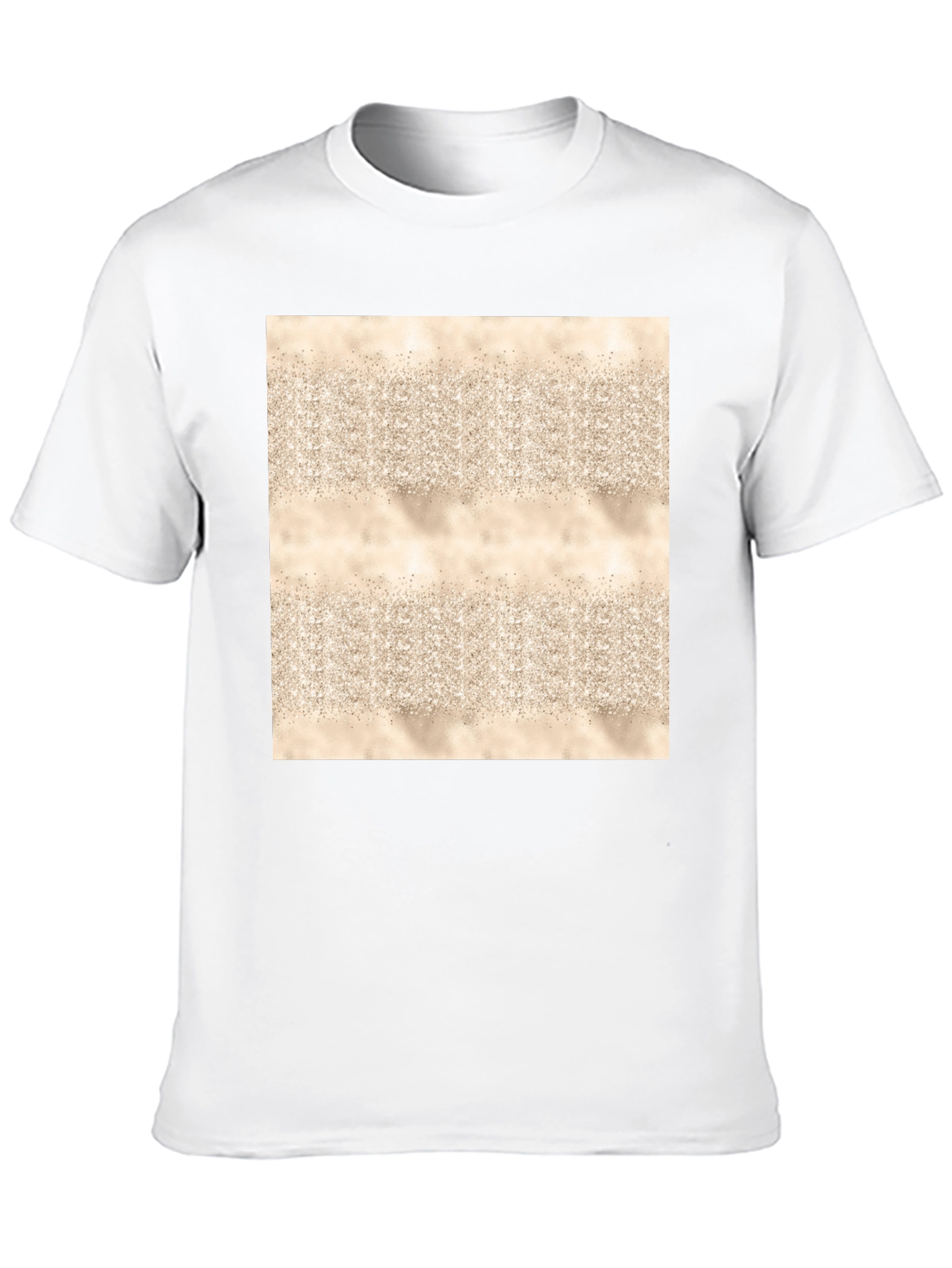 Black Abstract Pattern Black T-Shirt view 10