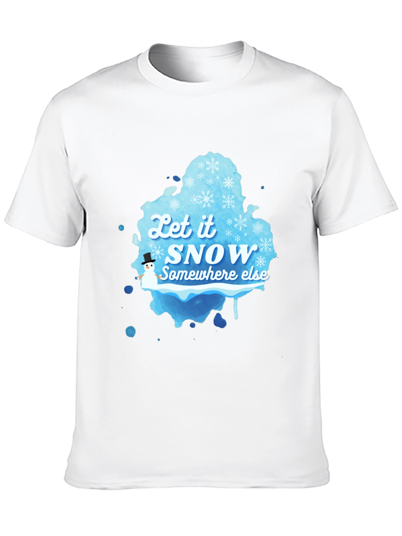 Black Let it Snow Graphic T-Shirt view 10