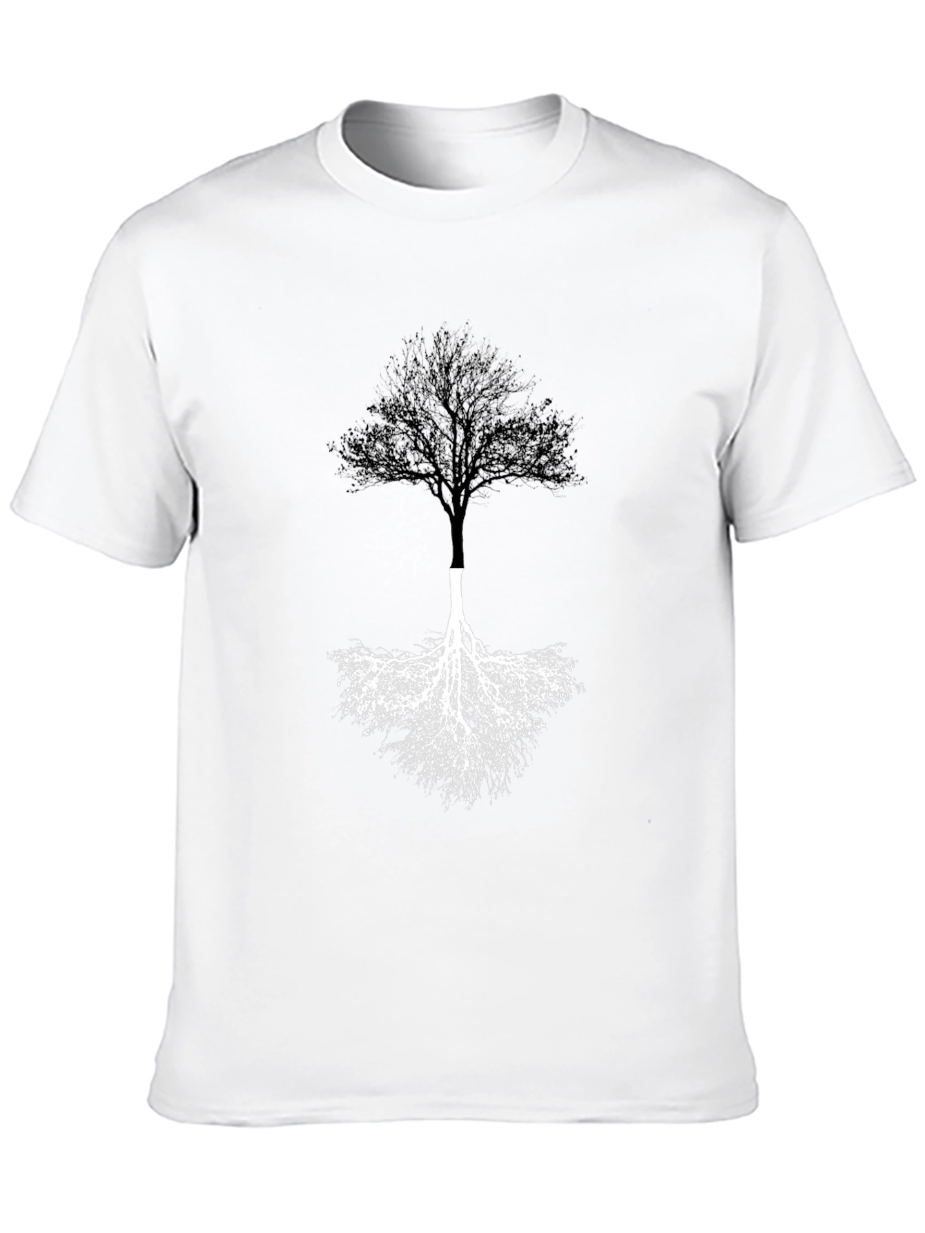 Black Yin Yang Tree Graphic Tee - Black view 10