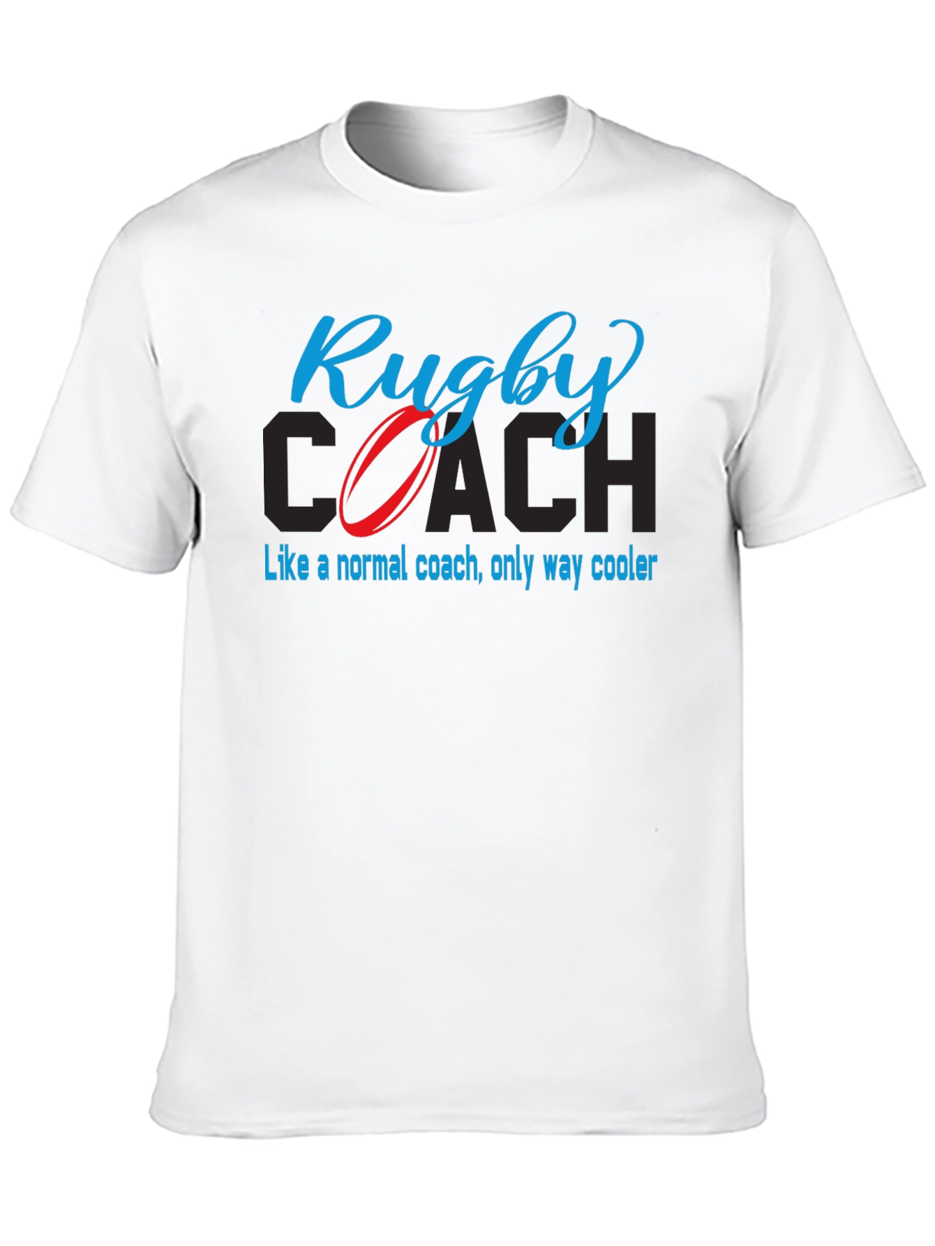 Black Rugby Coach T-Shirt - Cool Coaching Tee view 10