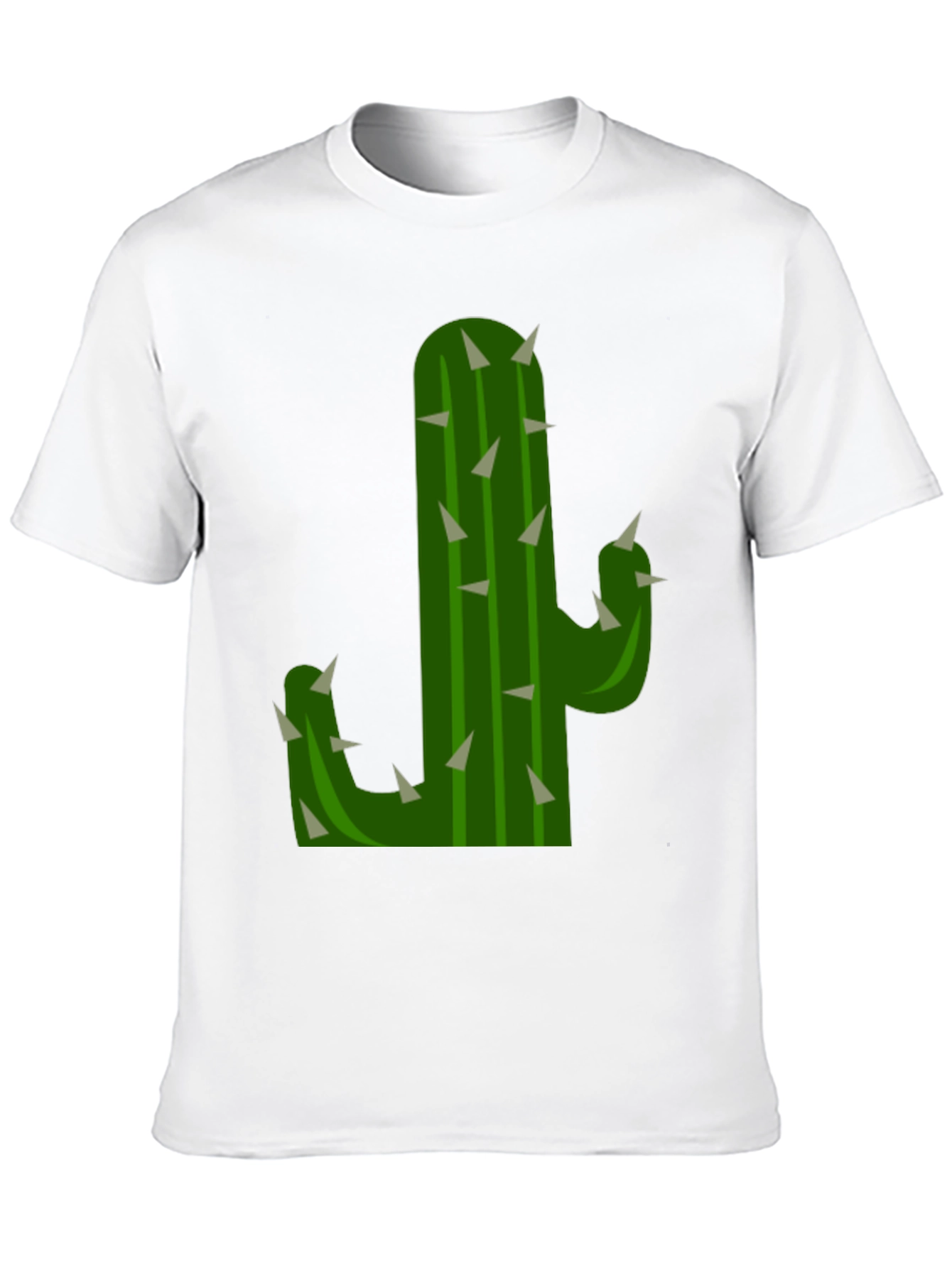 Black Cactus Graphic Tee - Black Cotton T-Shirt view 10