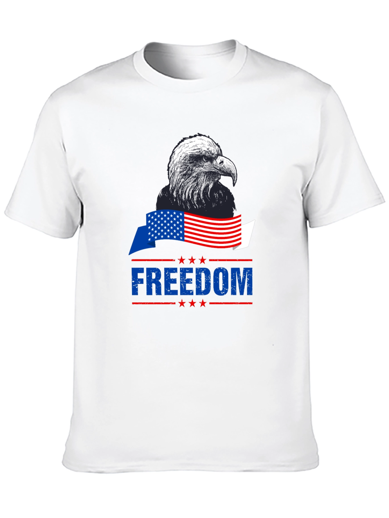 Black Patriotic Eagle Freedom T-Shirt - American Pride view 10