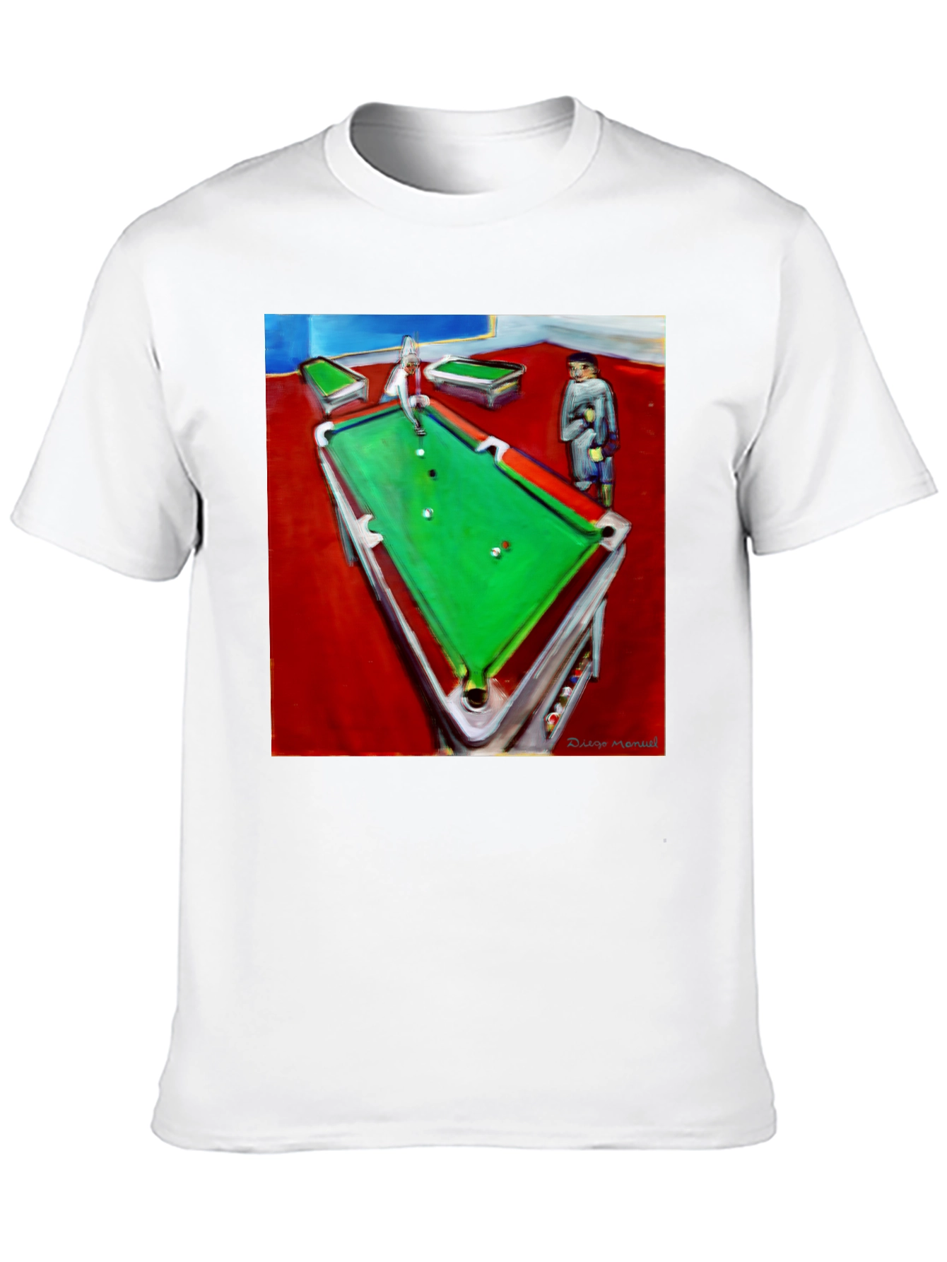 Abstract Pool Hall Graphic Tee - 10