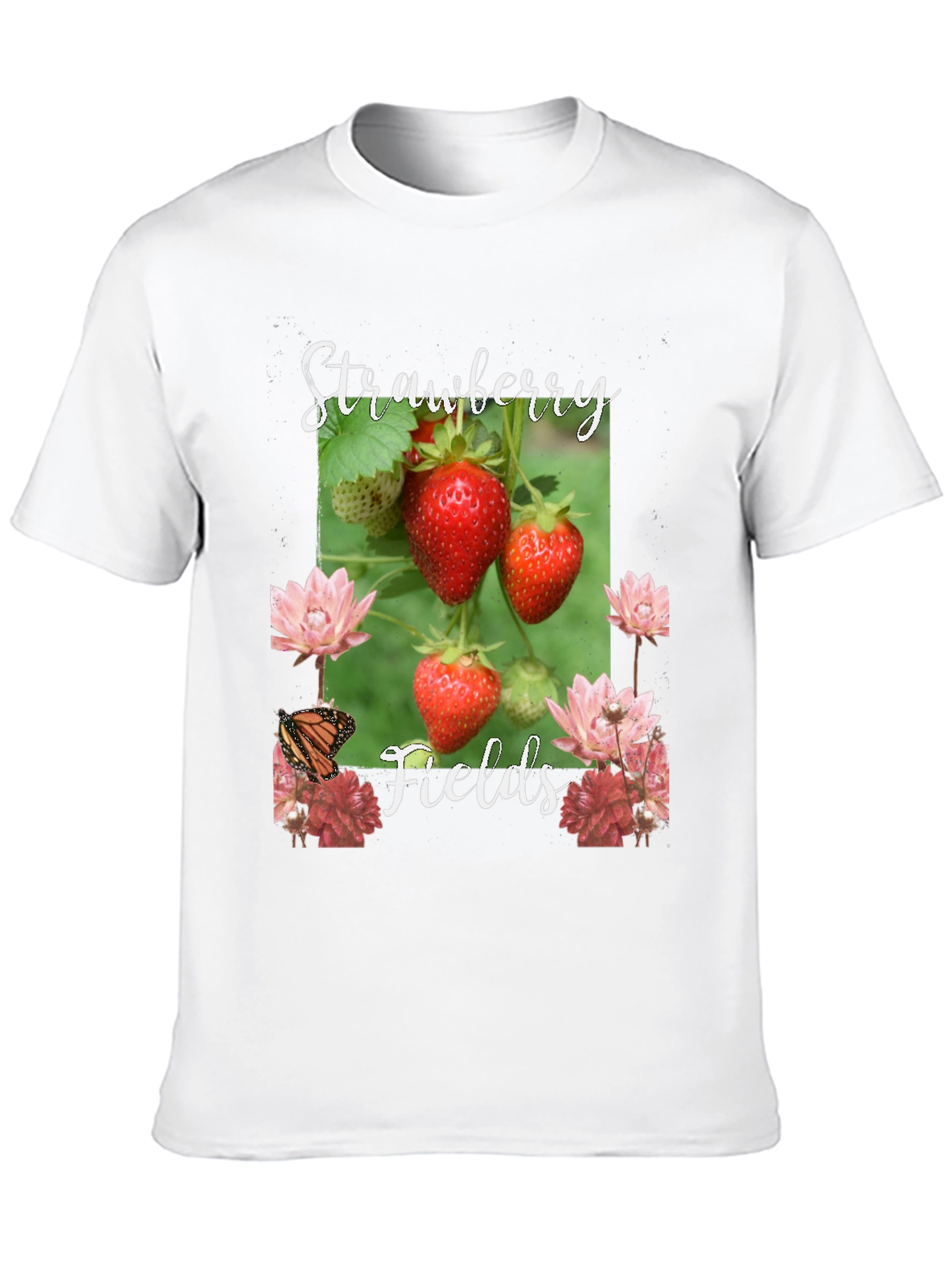 Black Strawberry Fields Graphic T-Shirt view 10