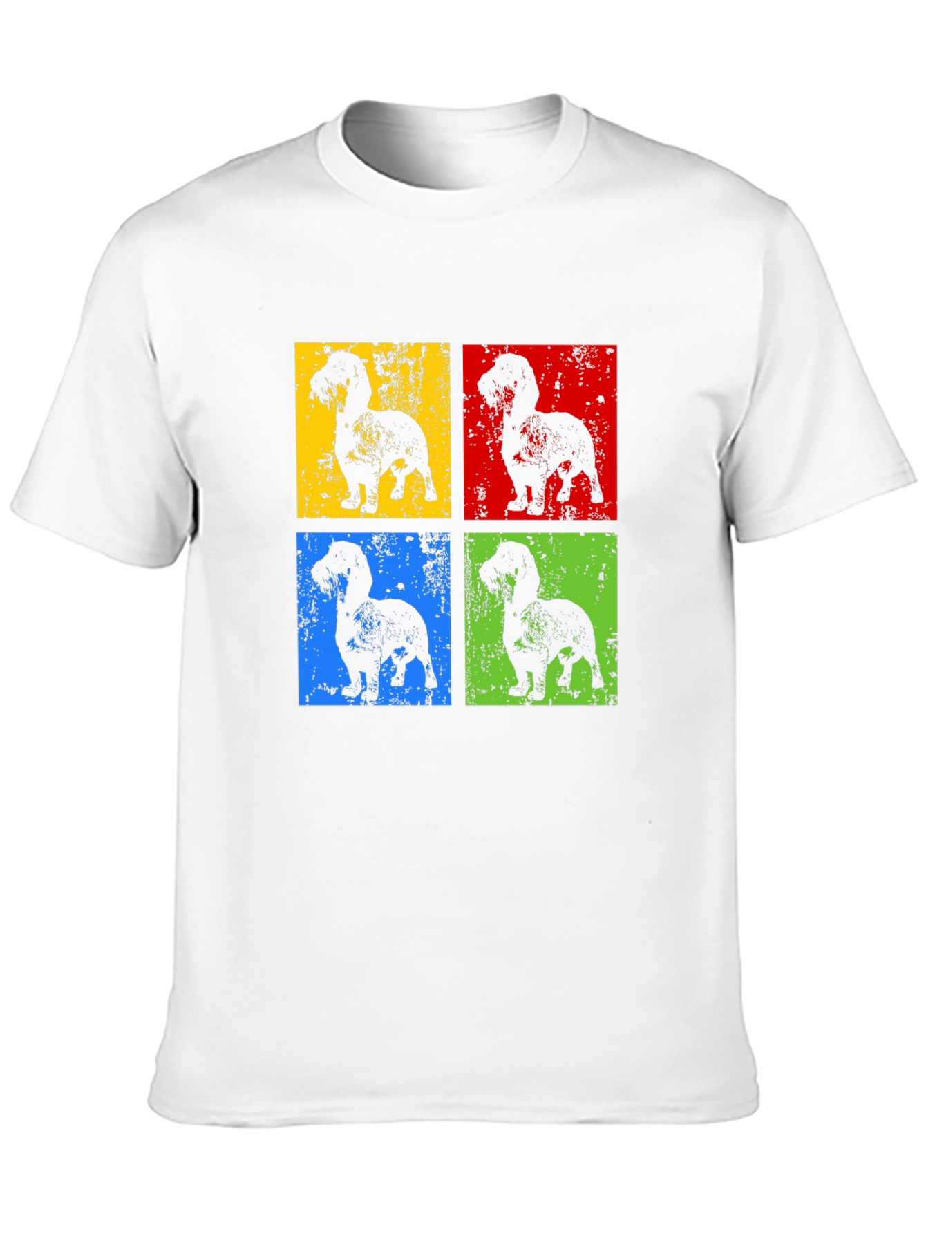Black Dachshund Pop Art T-Shirt - Modern Dog Lover Tee view 10