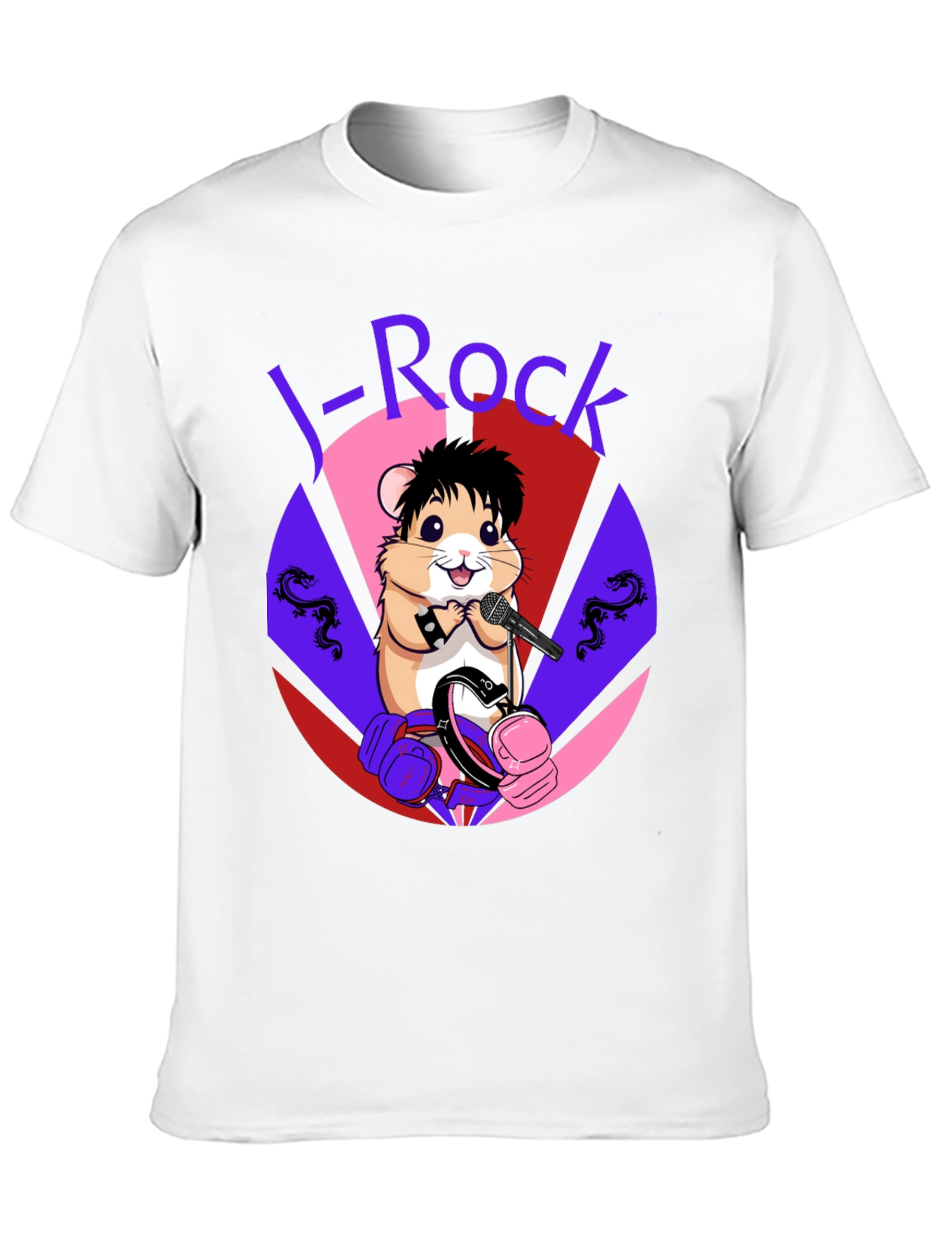 Black J-Rock Hamster Graphic Tee - Black view 10