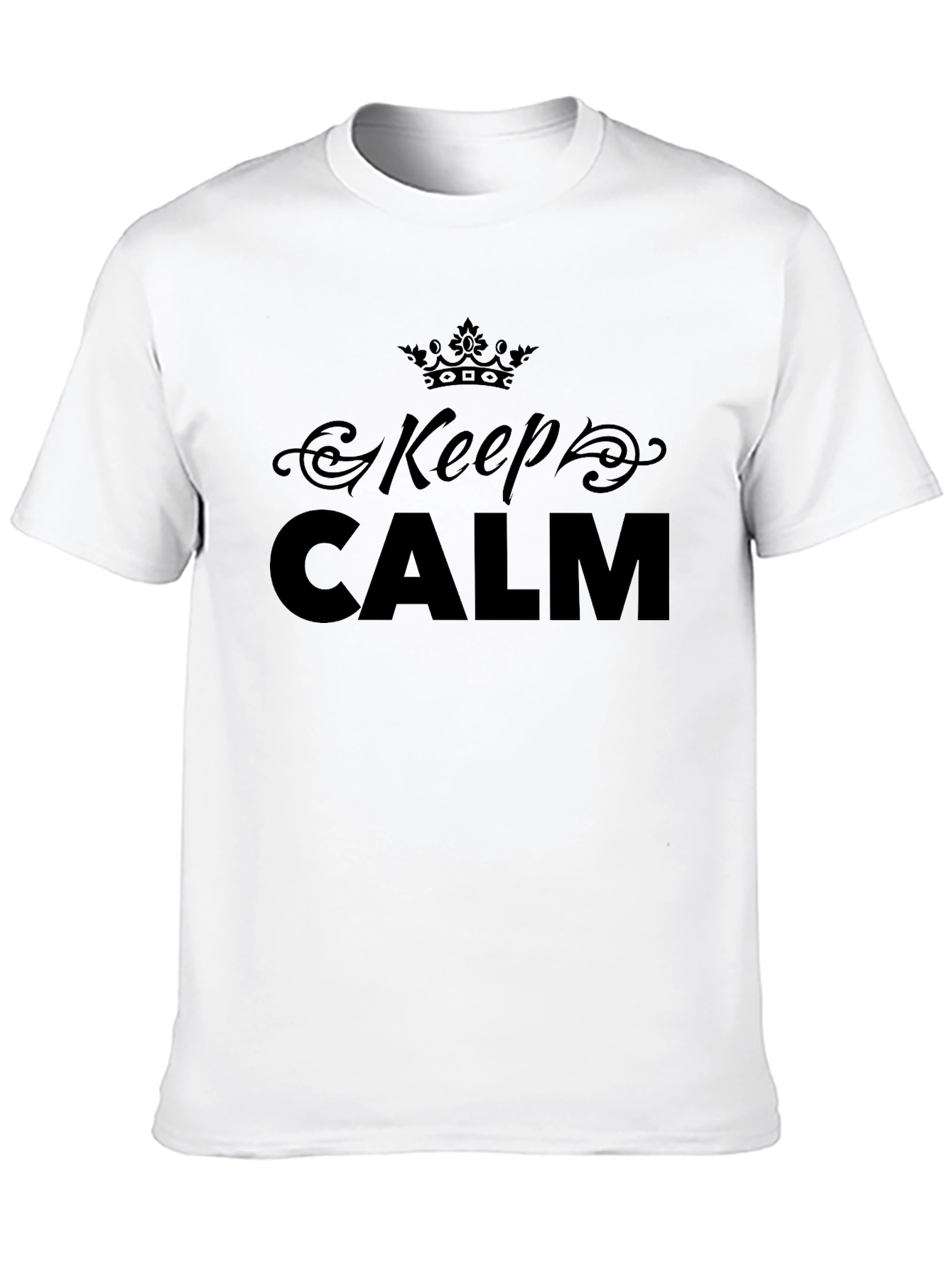Black Keep Calm Black T-Shirt view 10