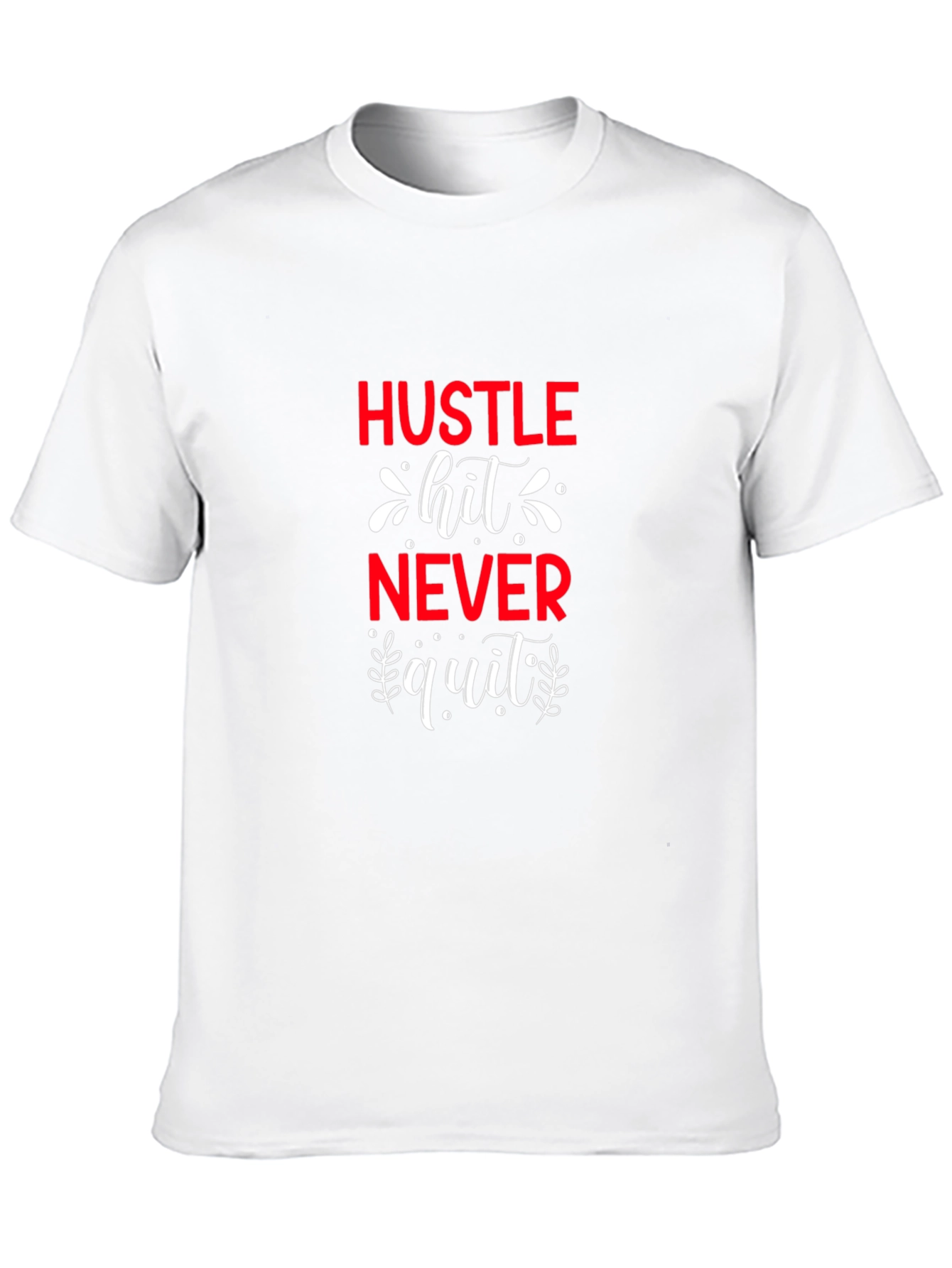 Black Hustle Hit Never Quit Graphic Tee view 10