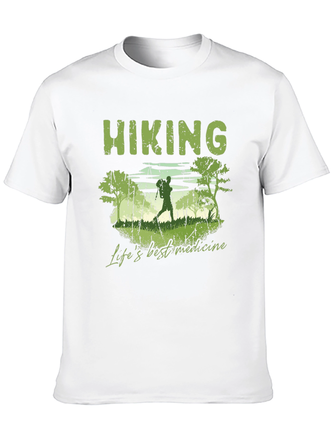 Black Hiking 'Life's Best Medicine' Graphic T-Shirt view 10