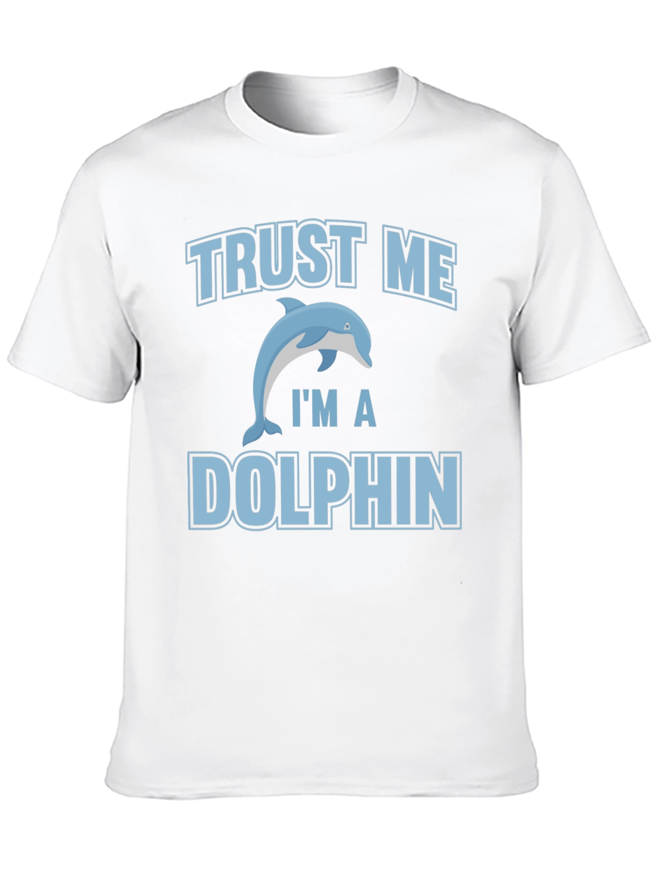 Black Trust Me I'm a Dolphin Graphic Tee view 10