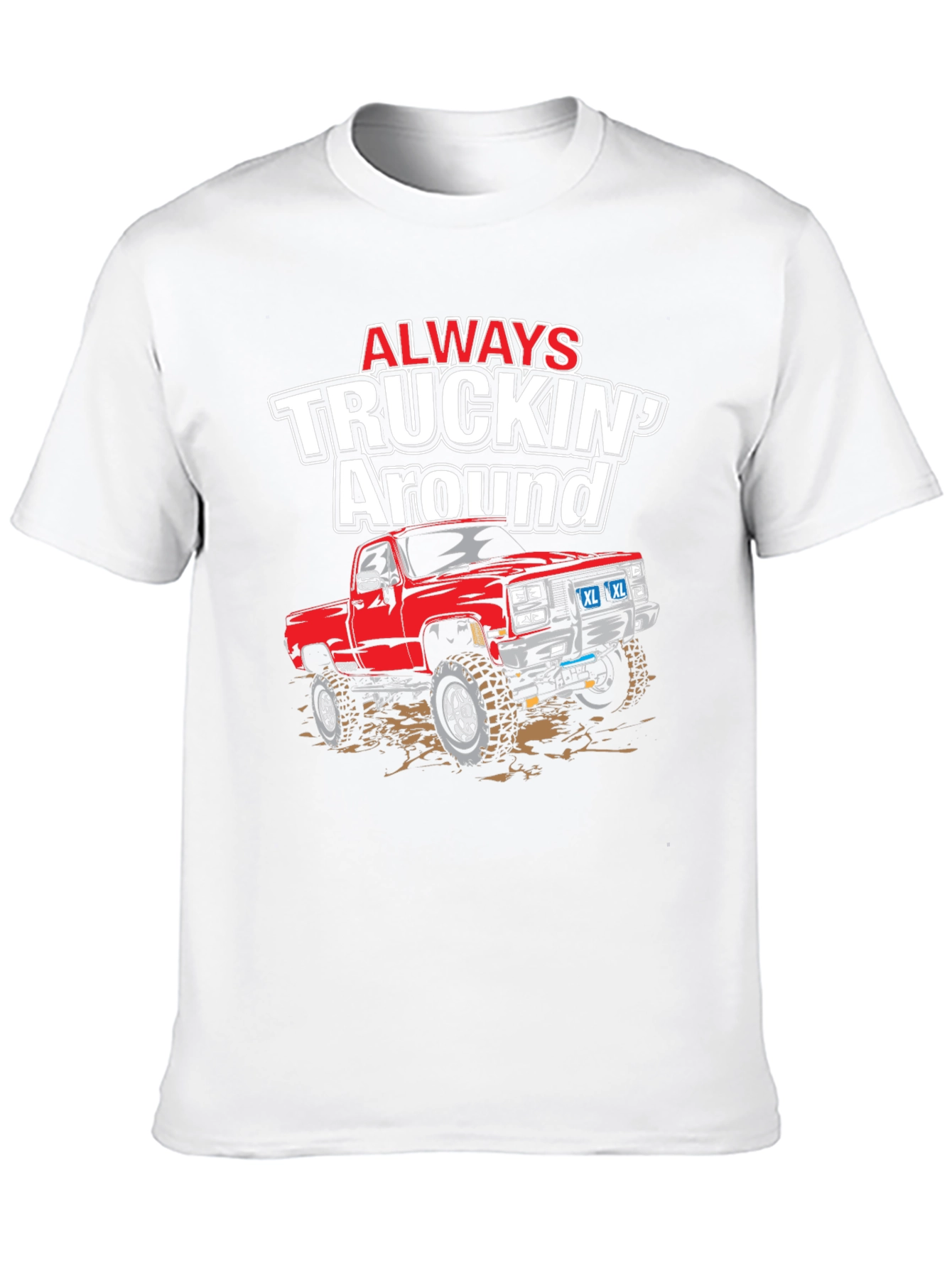 Black Always Truckin' Around Graphic T-Shirt view 10