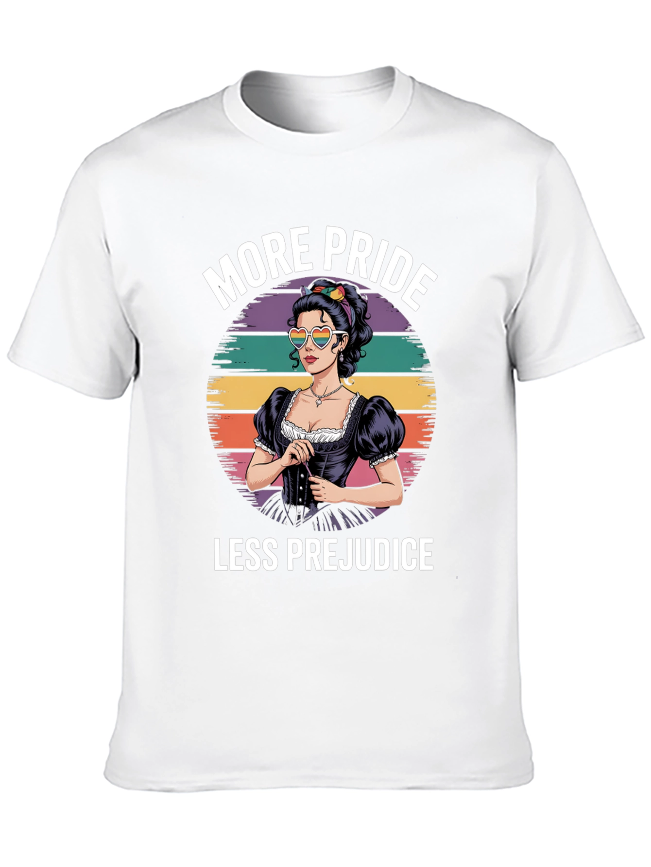 Black More Pride Less Prejudice T-Shirt view 10