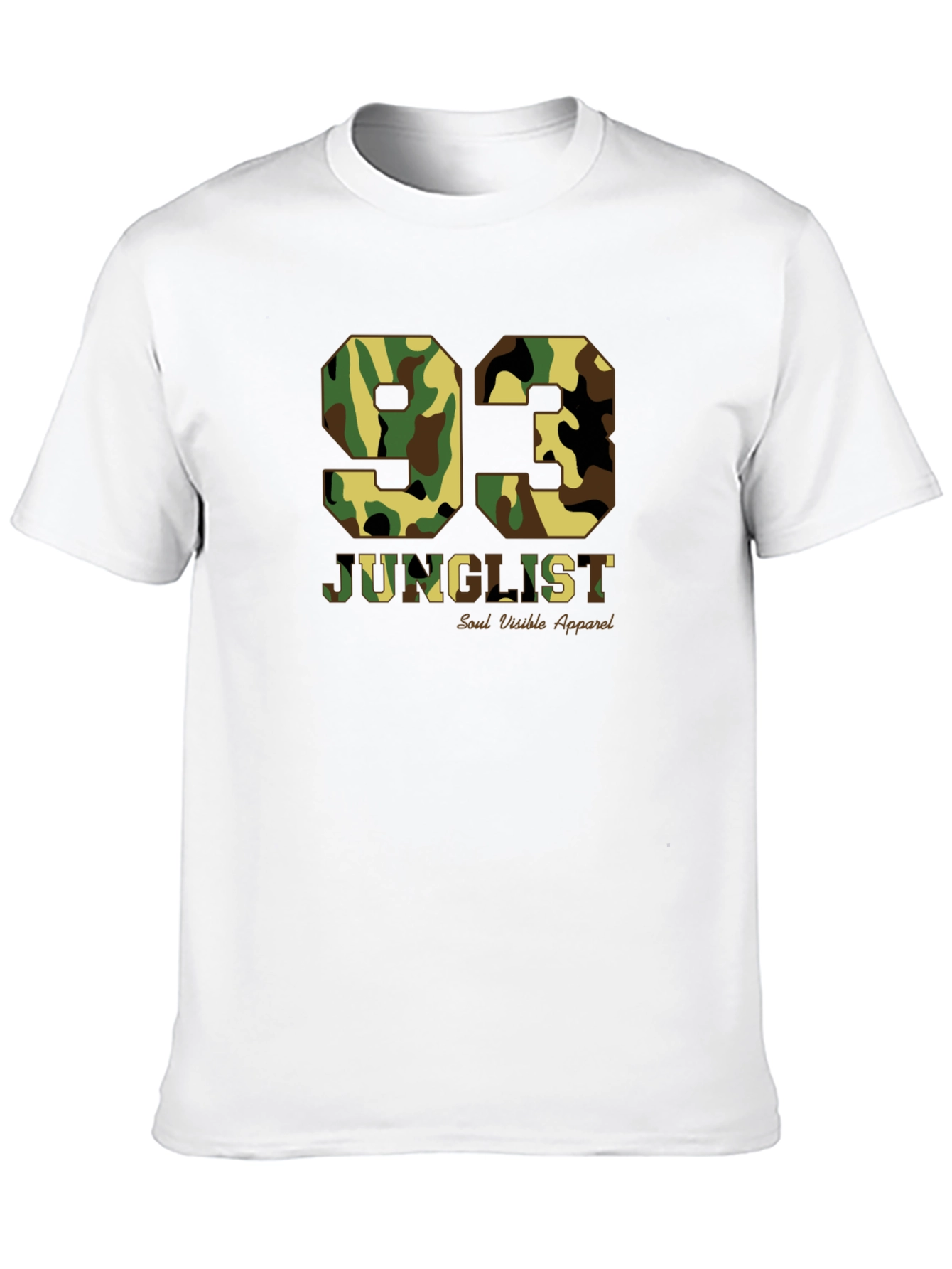 Black Camo 93 Junglist Black T-Shirt view 10