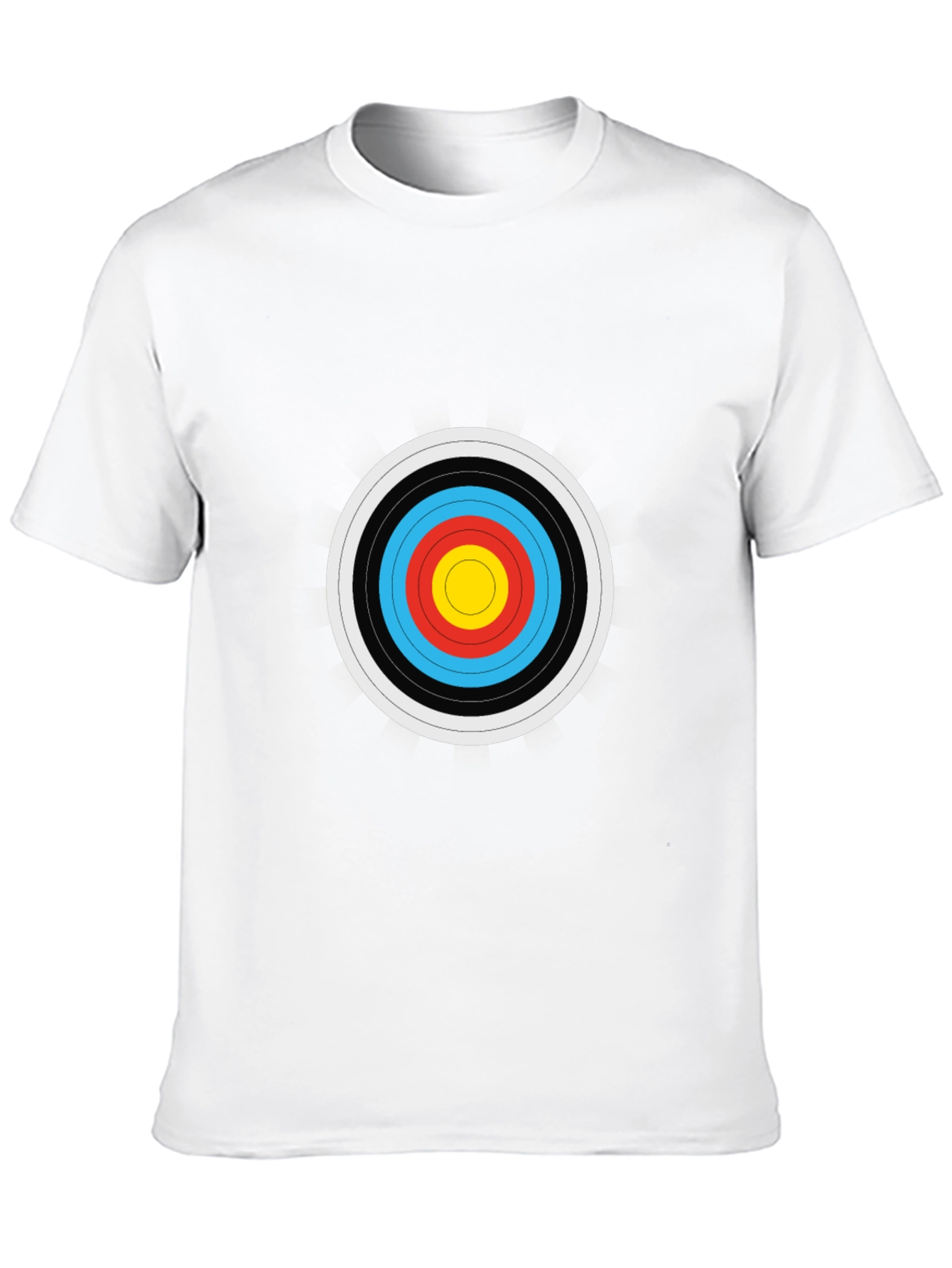 Black Target Print Black T-Shirt view 10