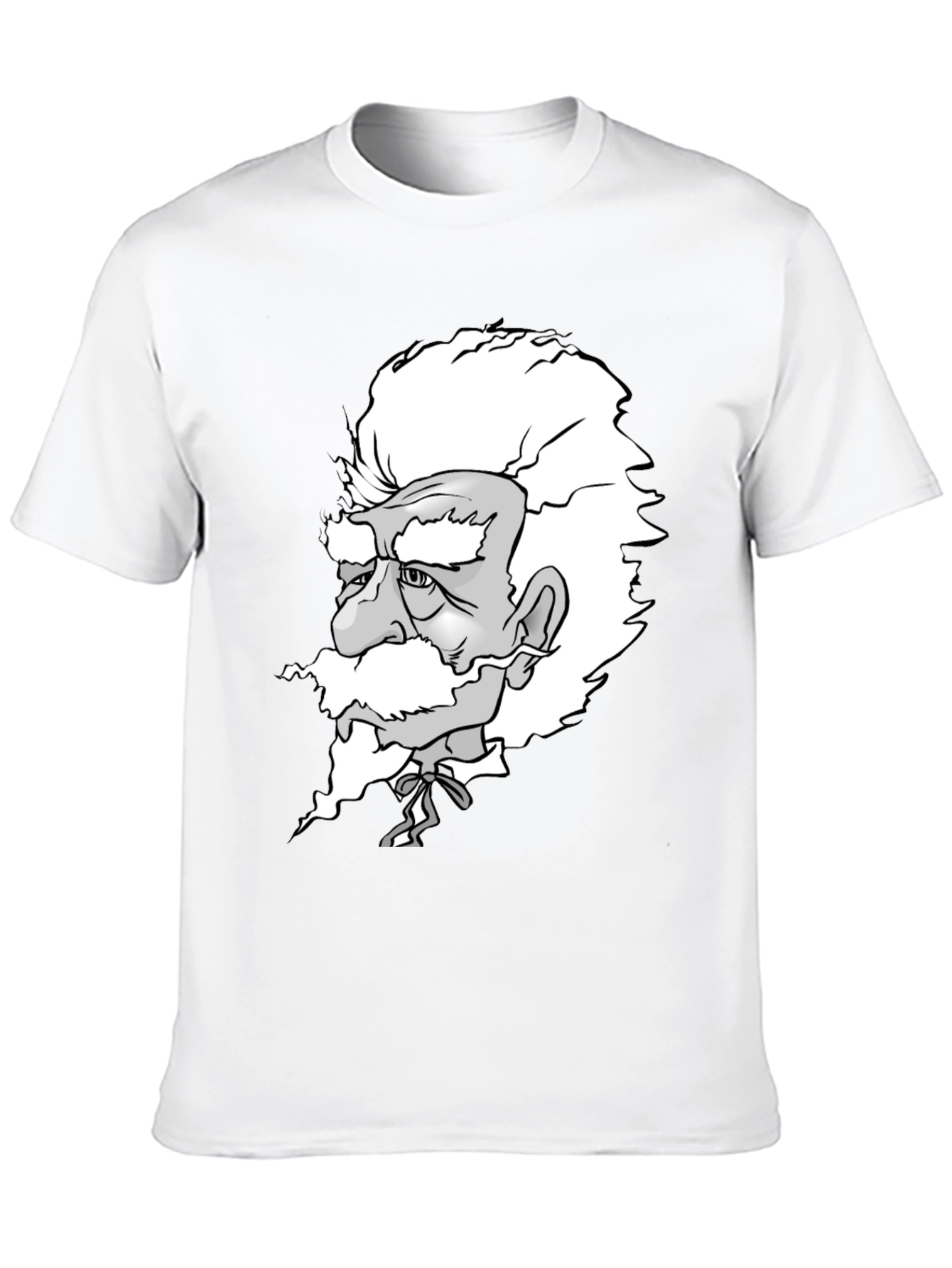 Black Einstein Graphic Print Black T-Shirt view 10