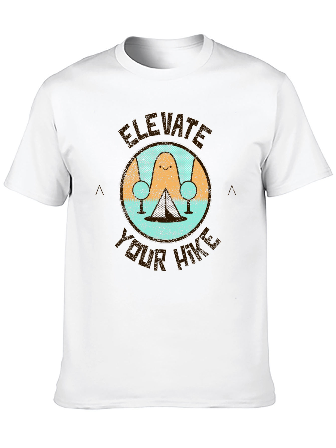 Black Elevate Your Hike T-Shirt - Camping Adventure Tee view 10