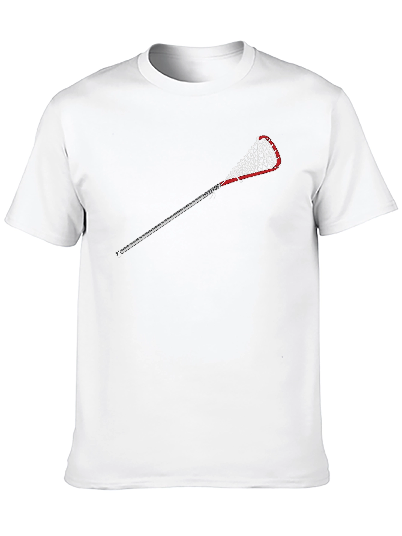 Black Lacrosse Stick Graphic Tee - Sporty Casual Style view 10