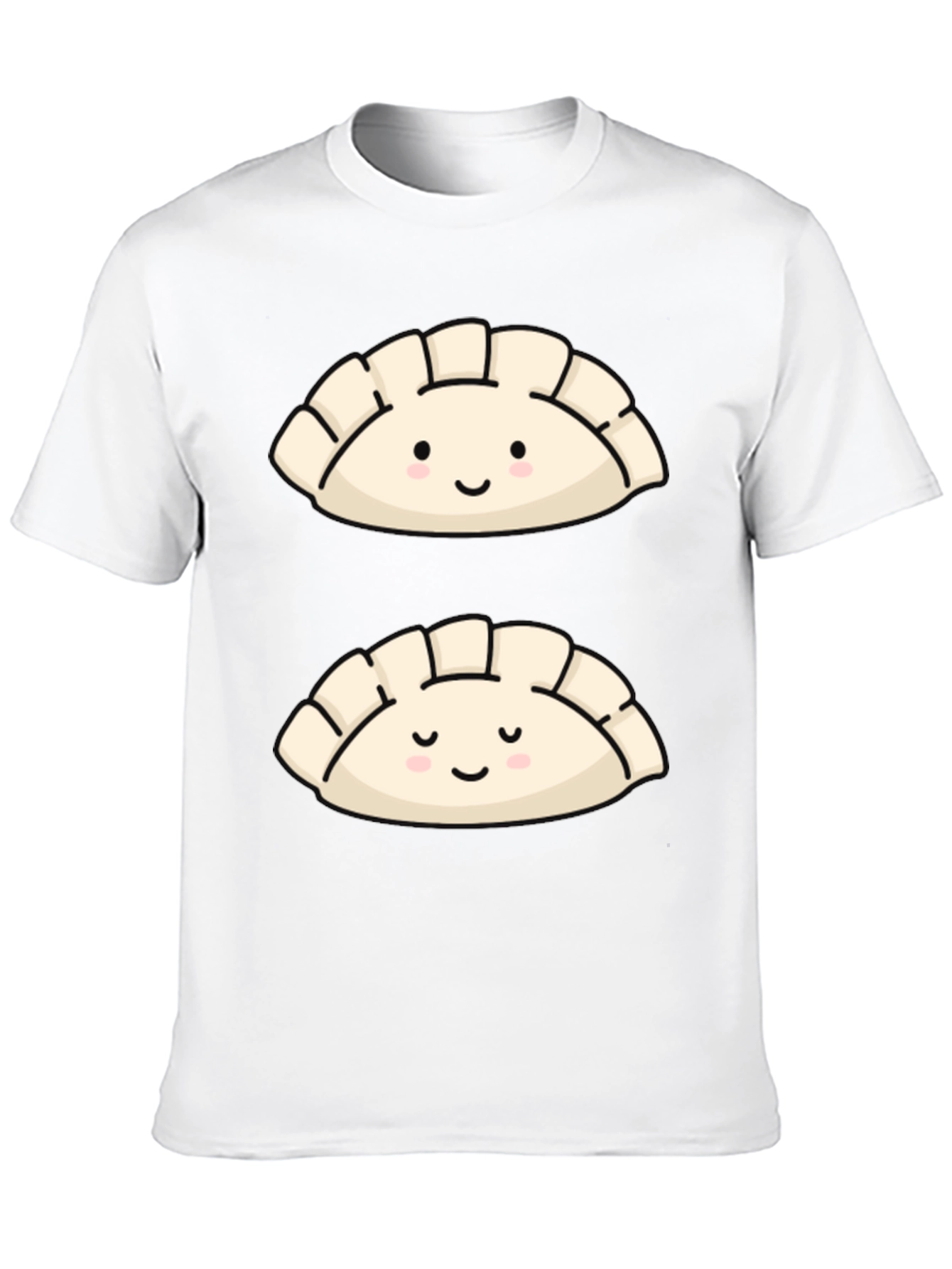 Black Cute Dumpling Graphic T-Shirt - Foodie Fashion view 10