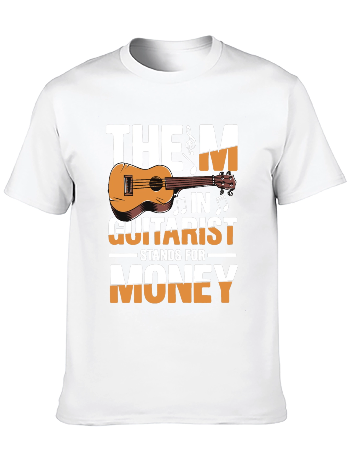 Black The M in Guitarist Stands for Money T-Shirt view 10