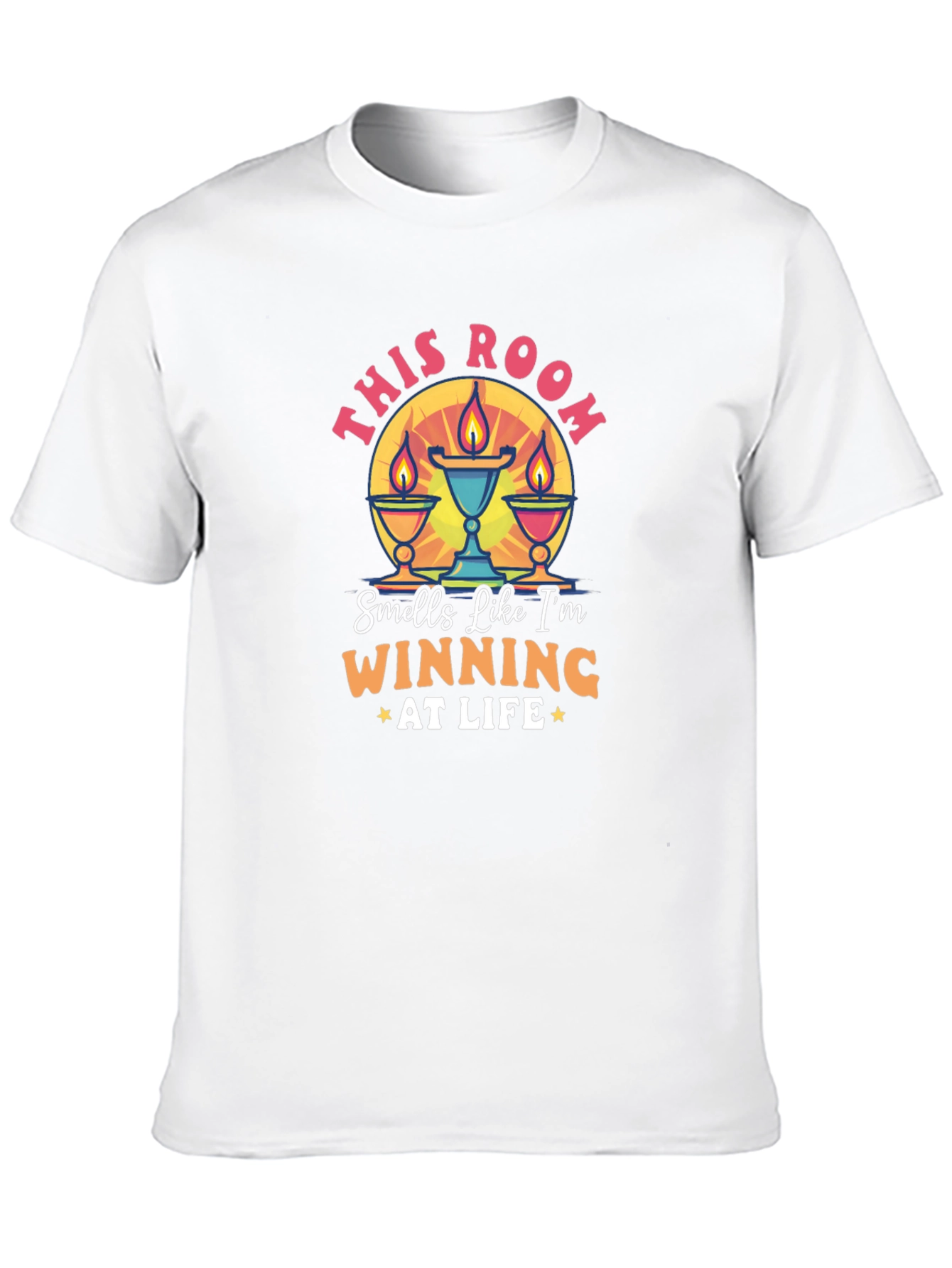 Black Winning at Life T-Shirt - Funny Scented Room Graphic Tee view 10